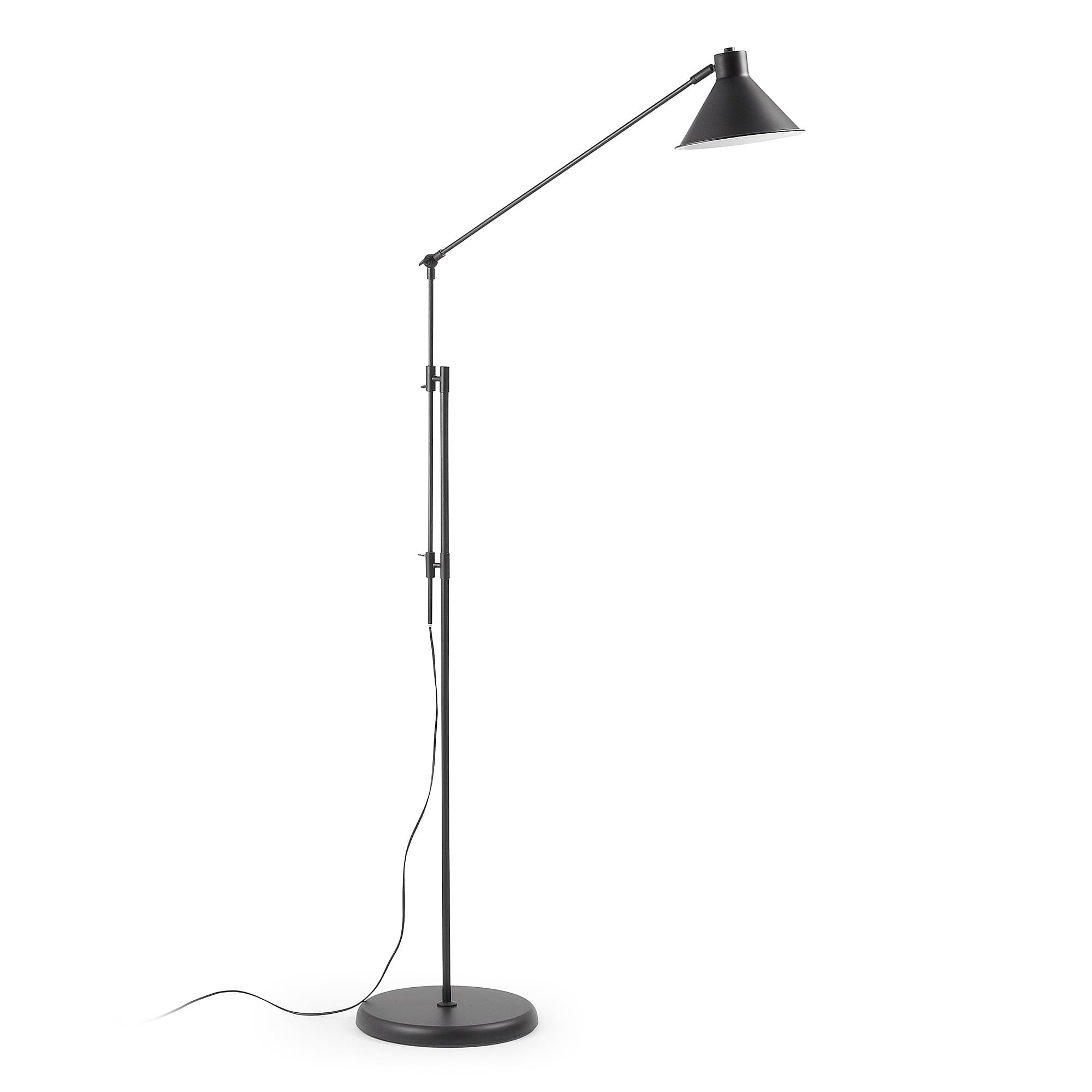KAVE HOME Odine golvlampa - svart metall