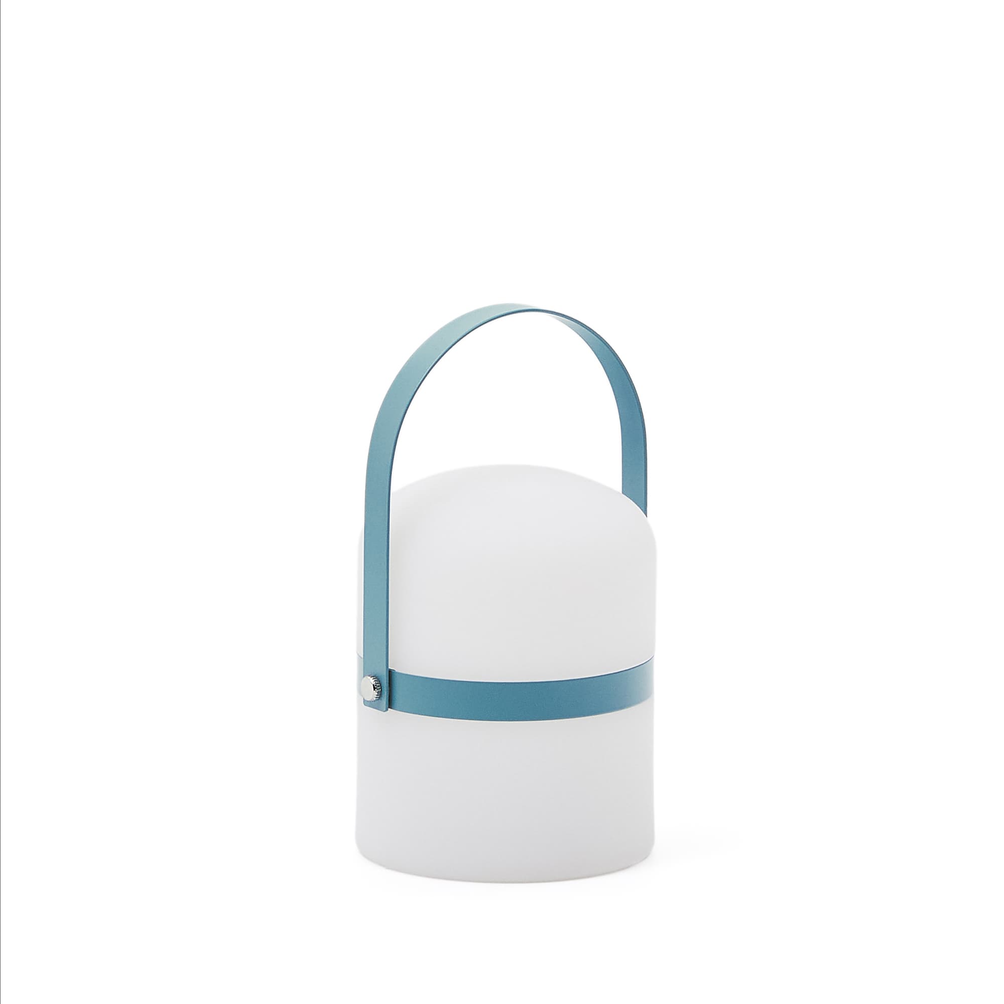 KAVE HOME Ridley mini LED-bordslampa i blå polyeten