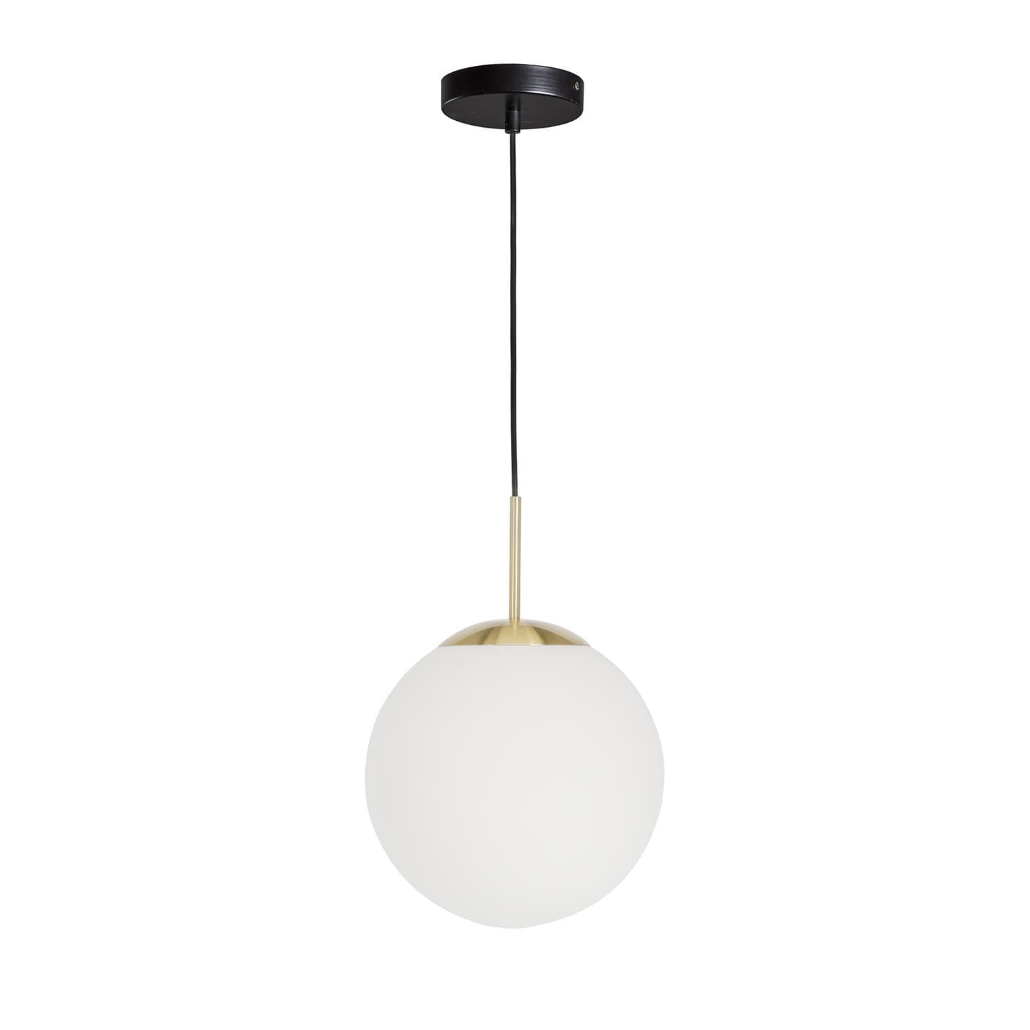 KAVE HOME Mahala Taklampa - Vitt Glas och Mässingsstål