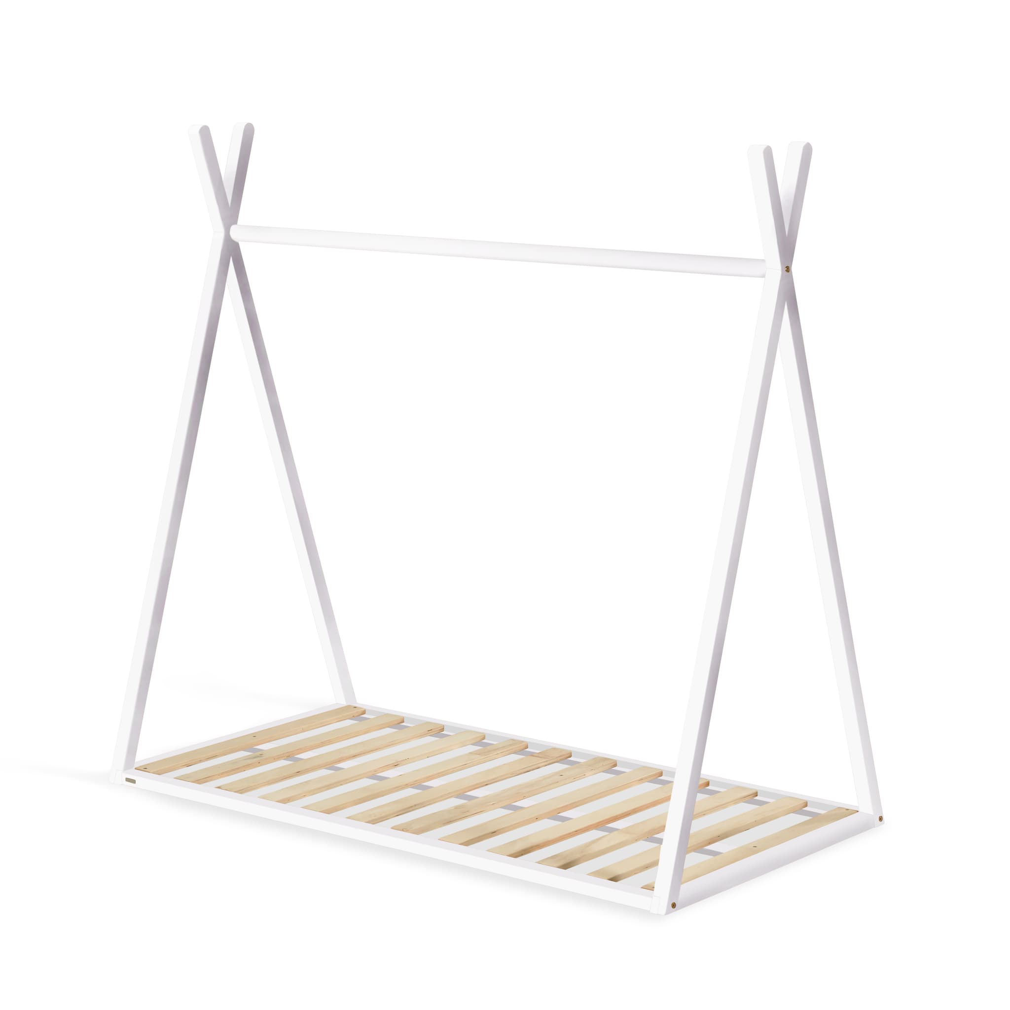 KAVE HOME Maralis tipi barnsäng - vit bokträ (för 70x140 cm madrass)