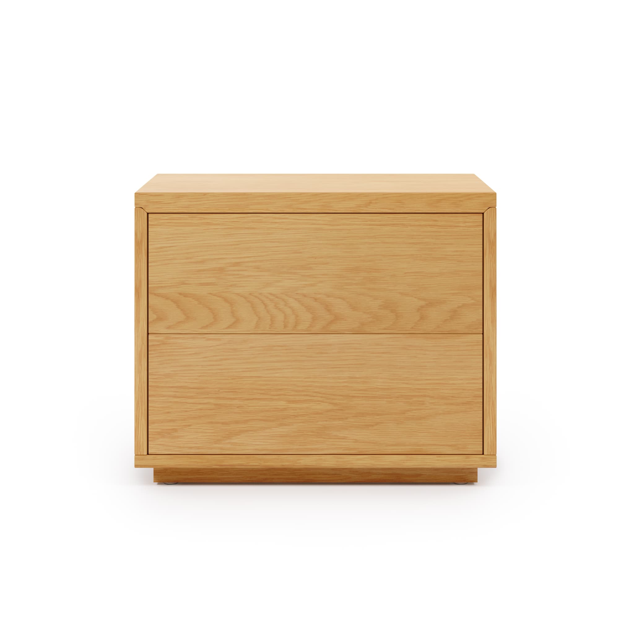 KAVE HOME Abilen sängbord, m. 2 lådor - naturlig ekfaner (53x36)