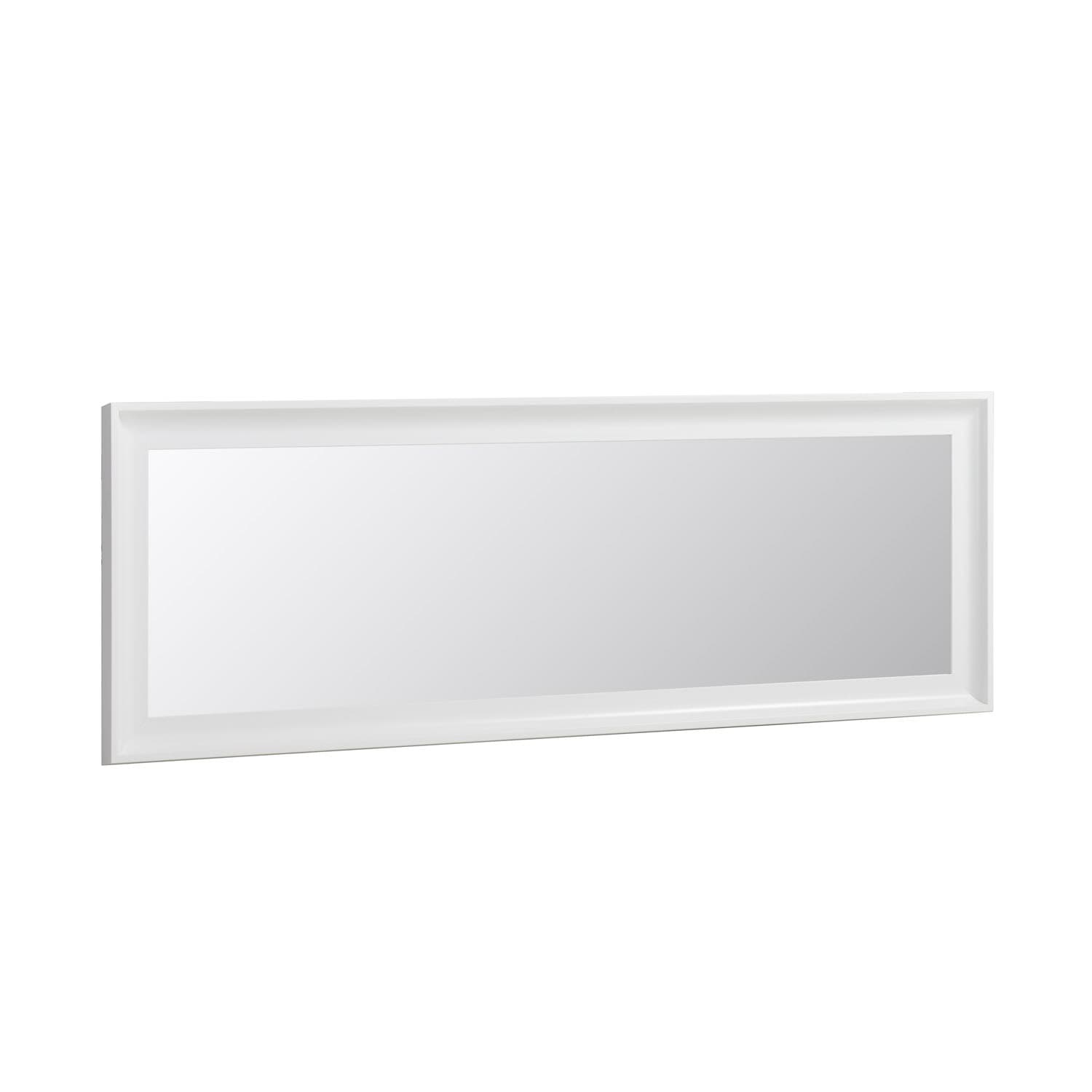 KAVE HOME Romila Väggspegel, Rektangulär - Vit Återvunnen Plast och Spegelglas (52 x 152,5 cm)