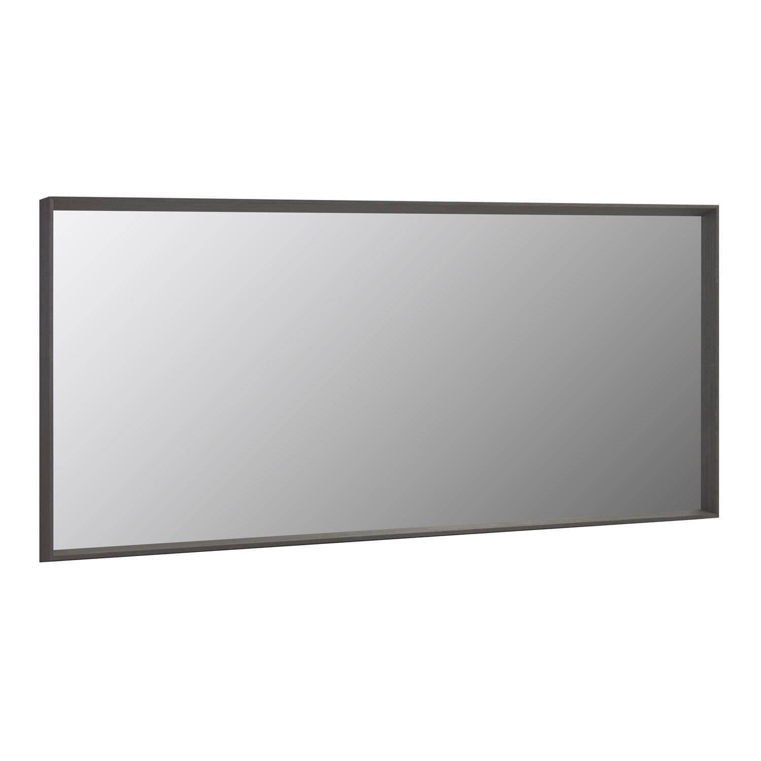 KAVE HOME Nerina Väggspegel, Rektangulär, med Smal Ram - Mörk Ekfanér (80 x 180 cm)