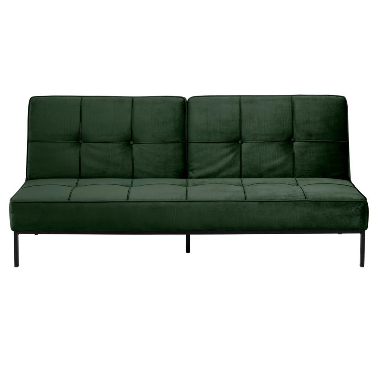 ACT NORDIC Perugia Bäddsoffa - Grön Polyester och Svart Metall