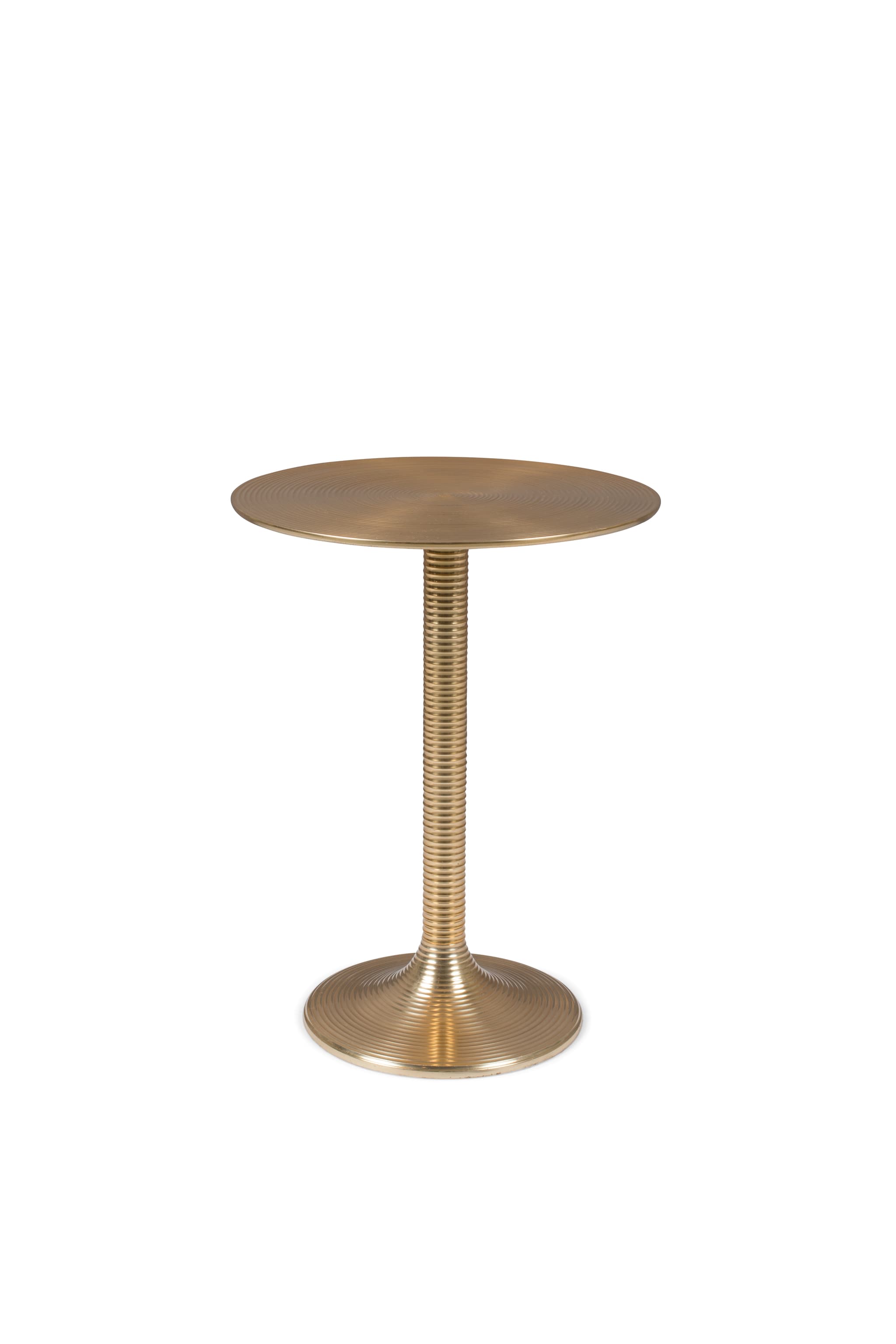 BOLD MONKEY Hypnotizing Runt sidobord, runt - guld aluminium (Ø37)