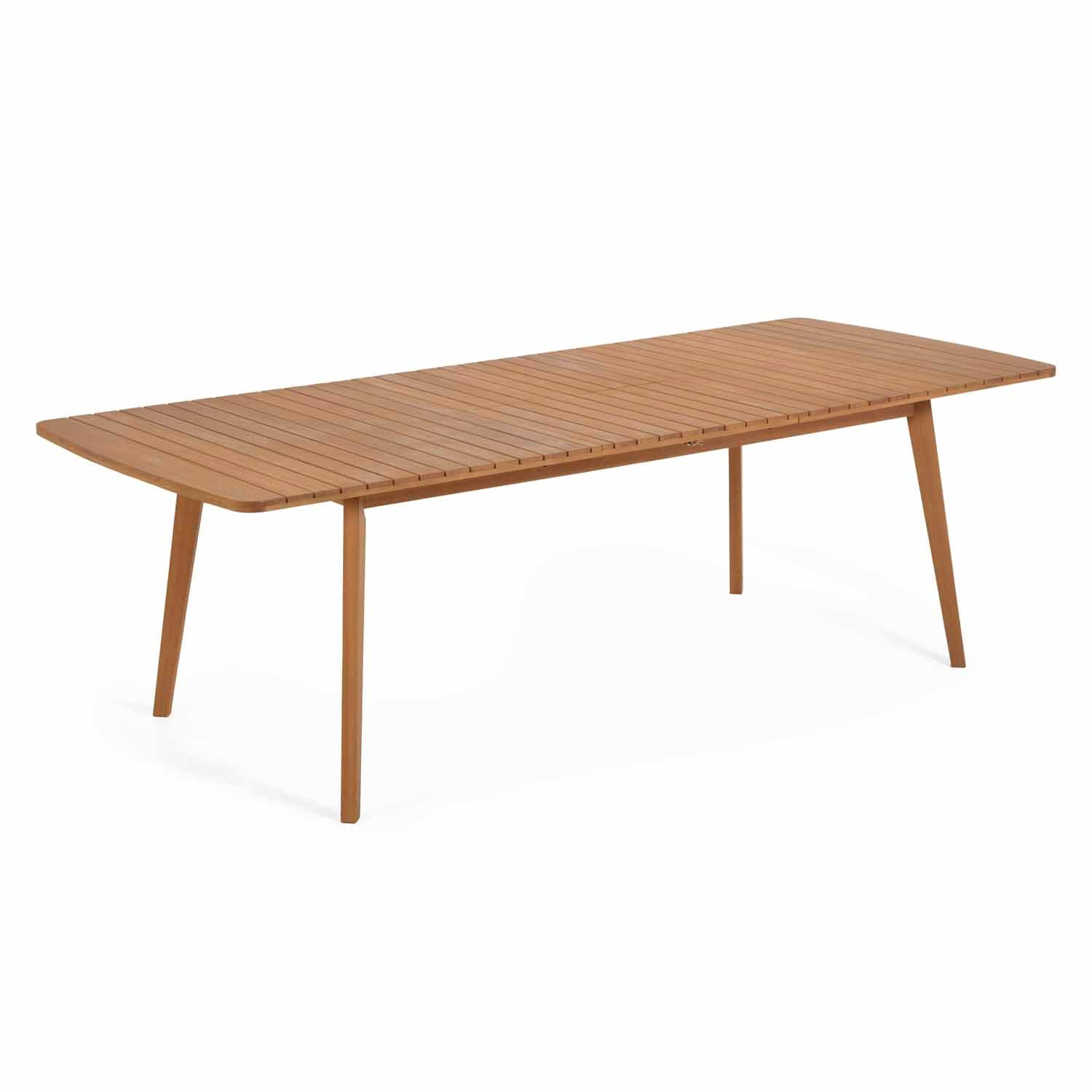 KAVE HOME Hanzel Trädgårdsbord, med Utdragsfunktion - Naturlig Eucalyptustræ (183 (240 cm) x 100 cm)