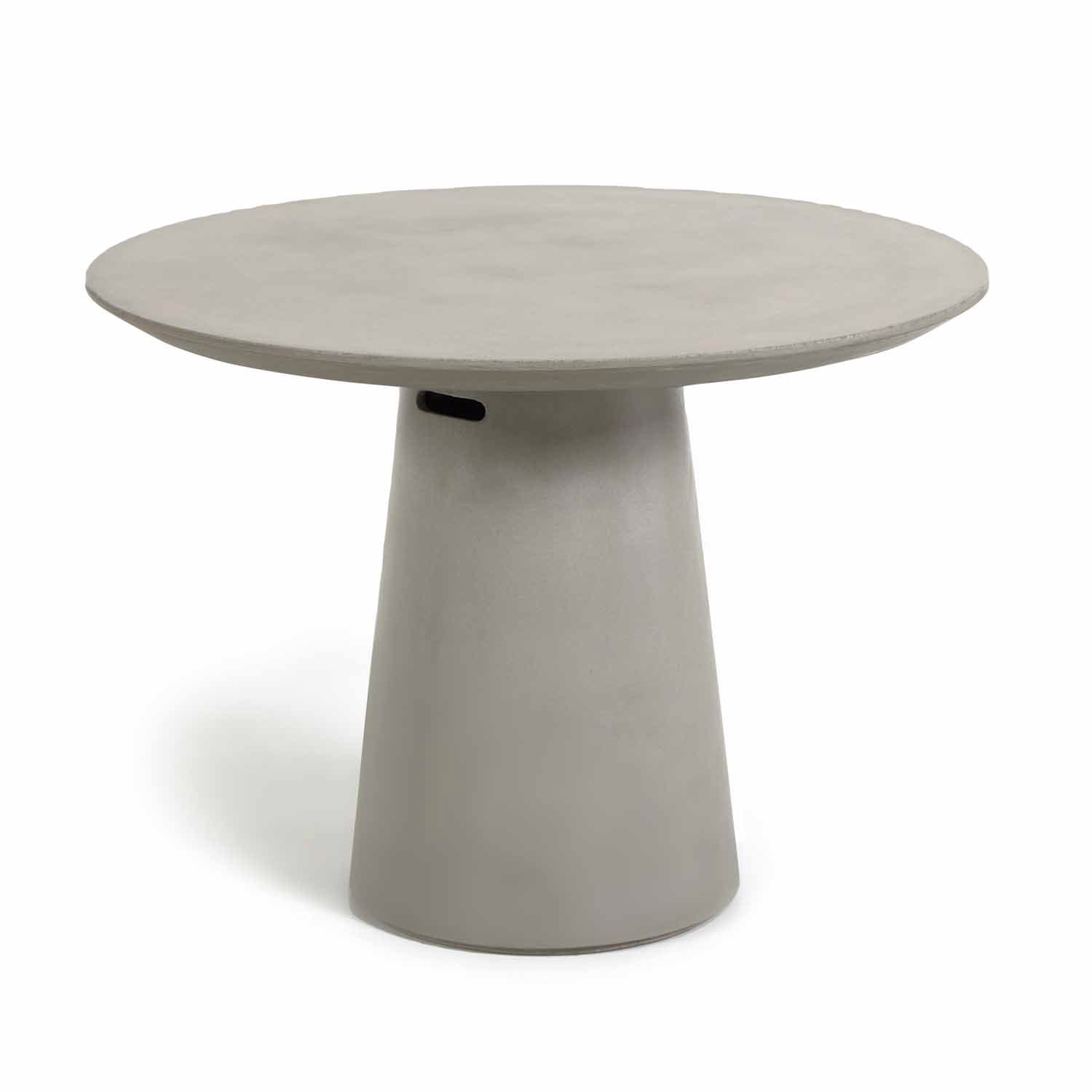 KAVE HOME Itai Trädgårdsbord, Runt - Cement (Ø 120 cm)