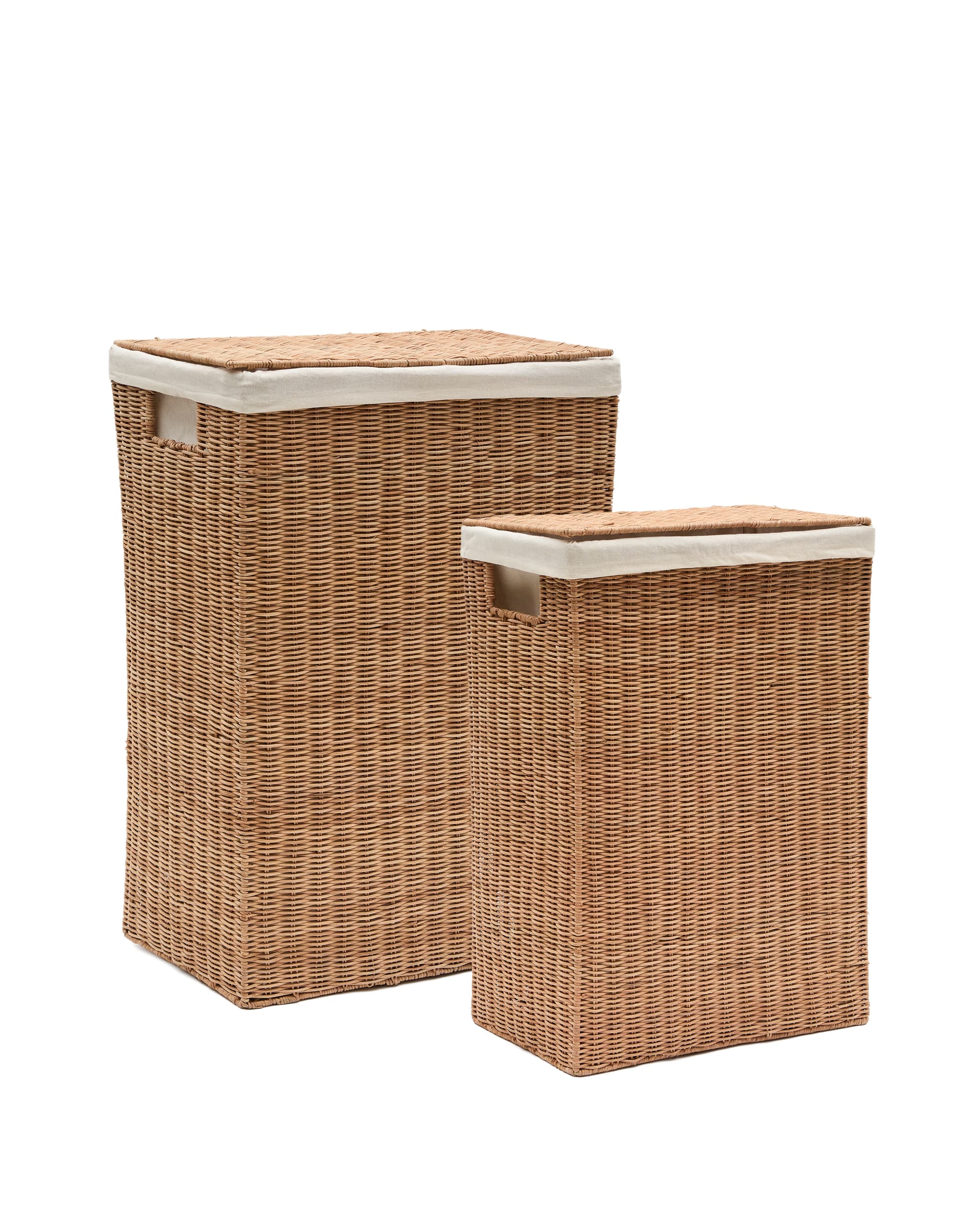 KAVE HOME Indali set med 2 rottingkorgar, 43 x 27 cm / 50 x 20 cm