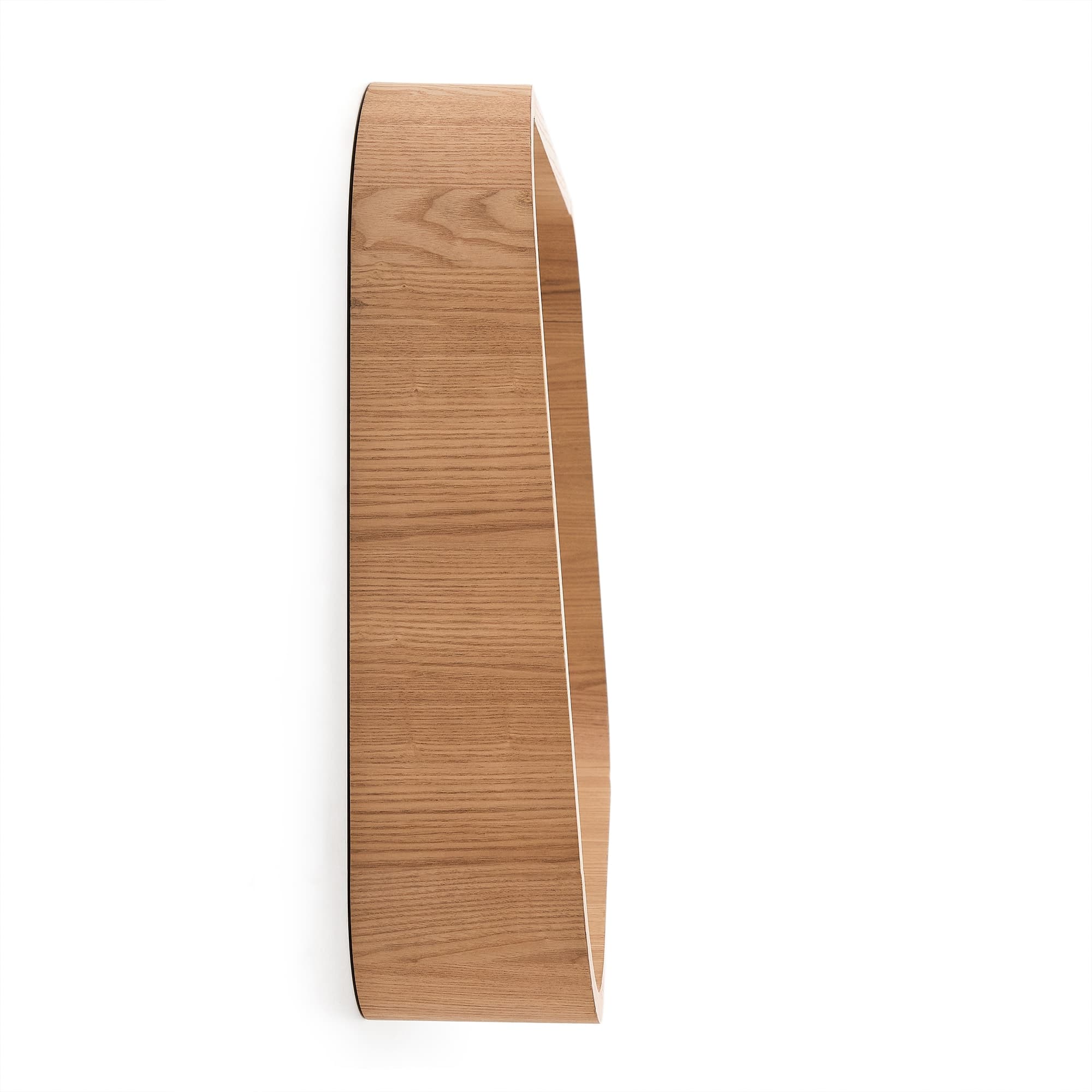 KAVE HOME Salaya ask laminerad plywood inramad spegel i naturlig finish, 90 x 60 cm