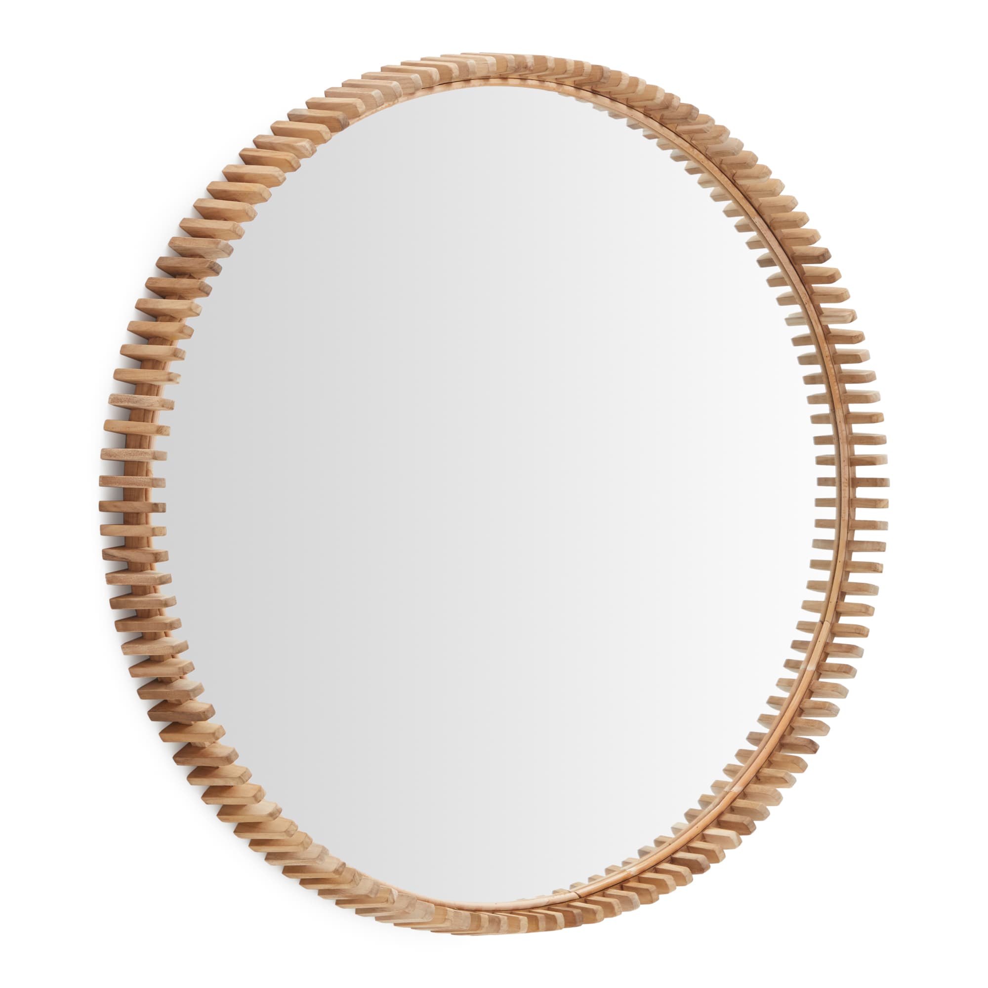 KAVE HOME Polke Teak Spegel Ø: 100 cm