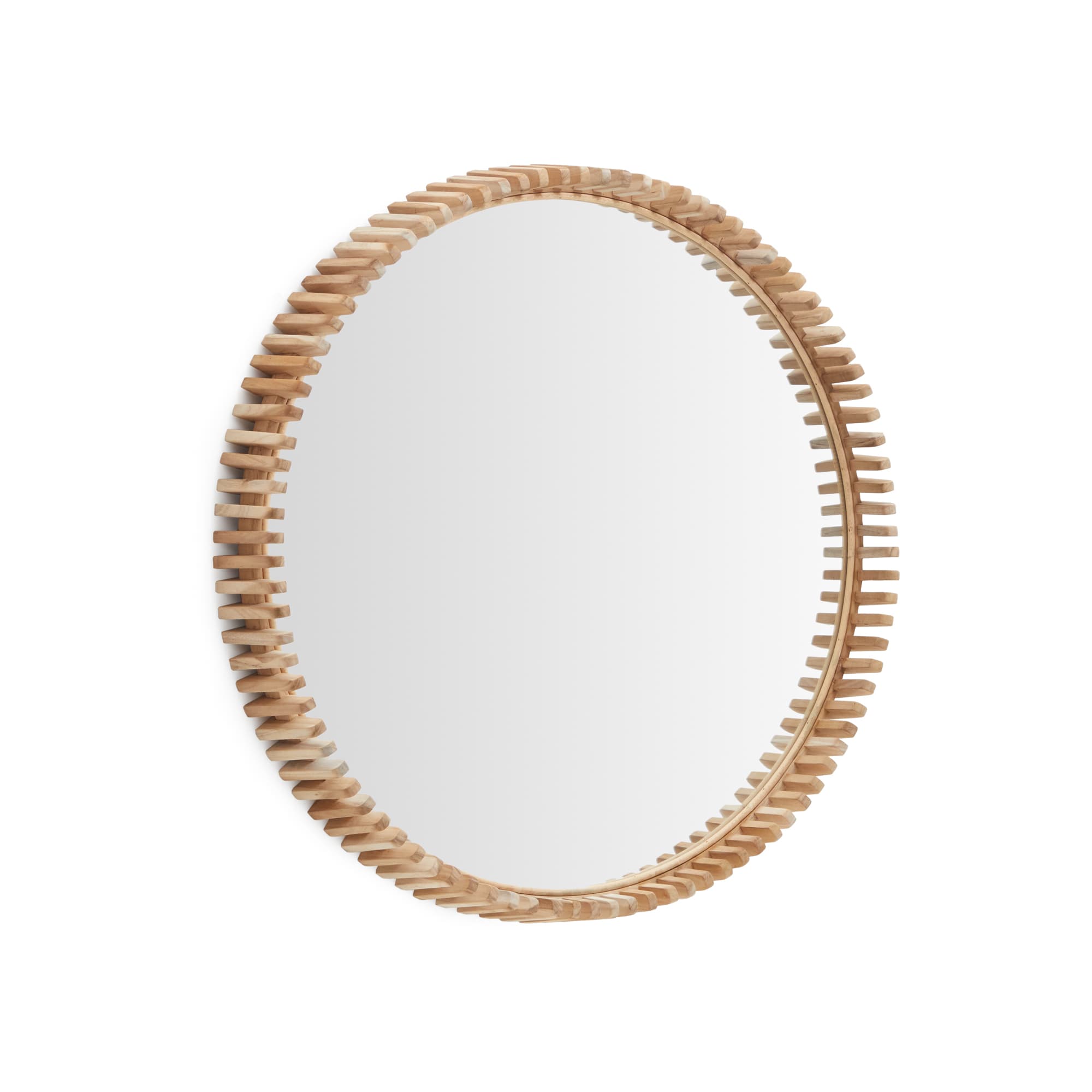 KAVE HOME Polke Teak Spegel Ø: 80 cm
