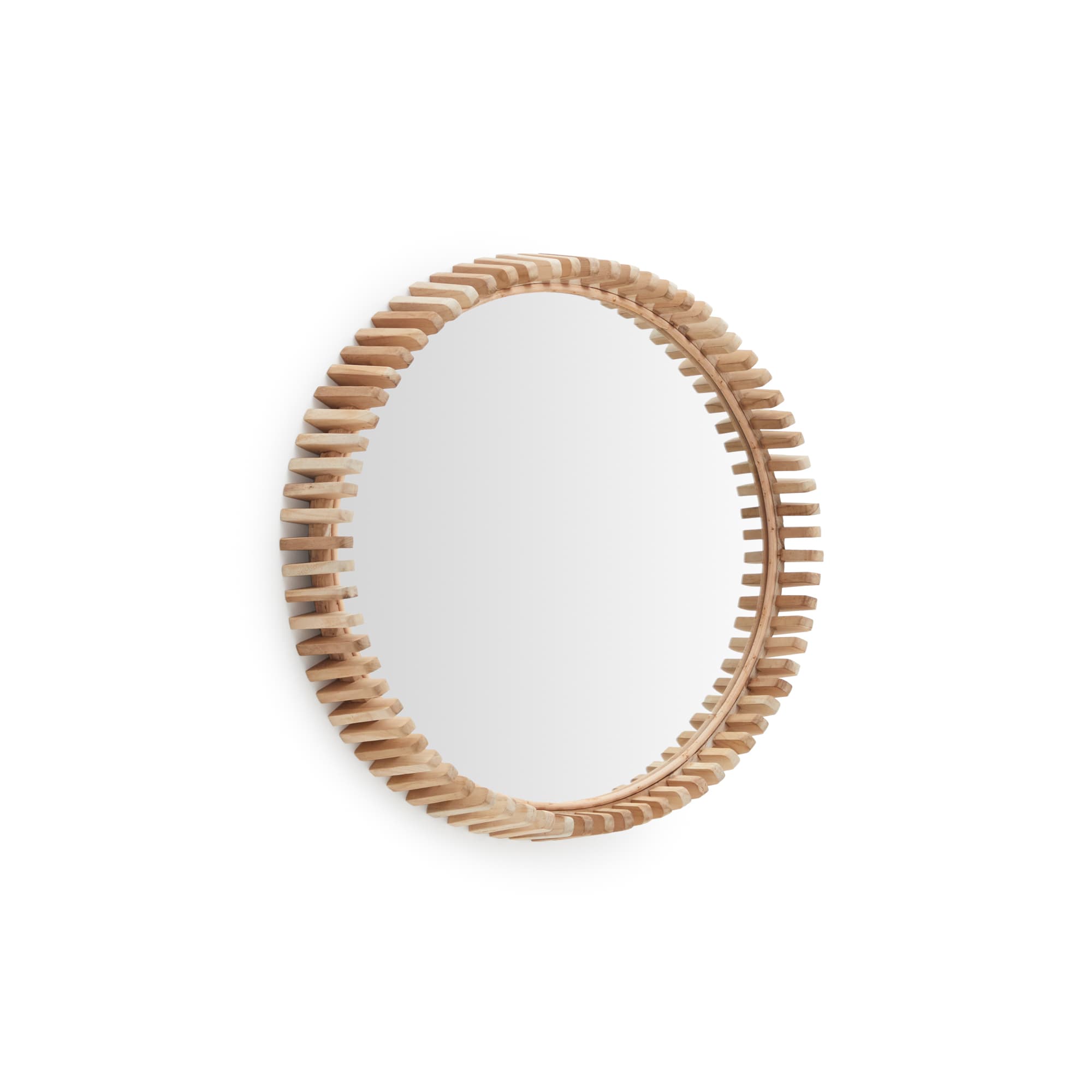 KAVE HOME Polke Teak Spegel Ø: 60 cm