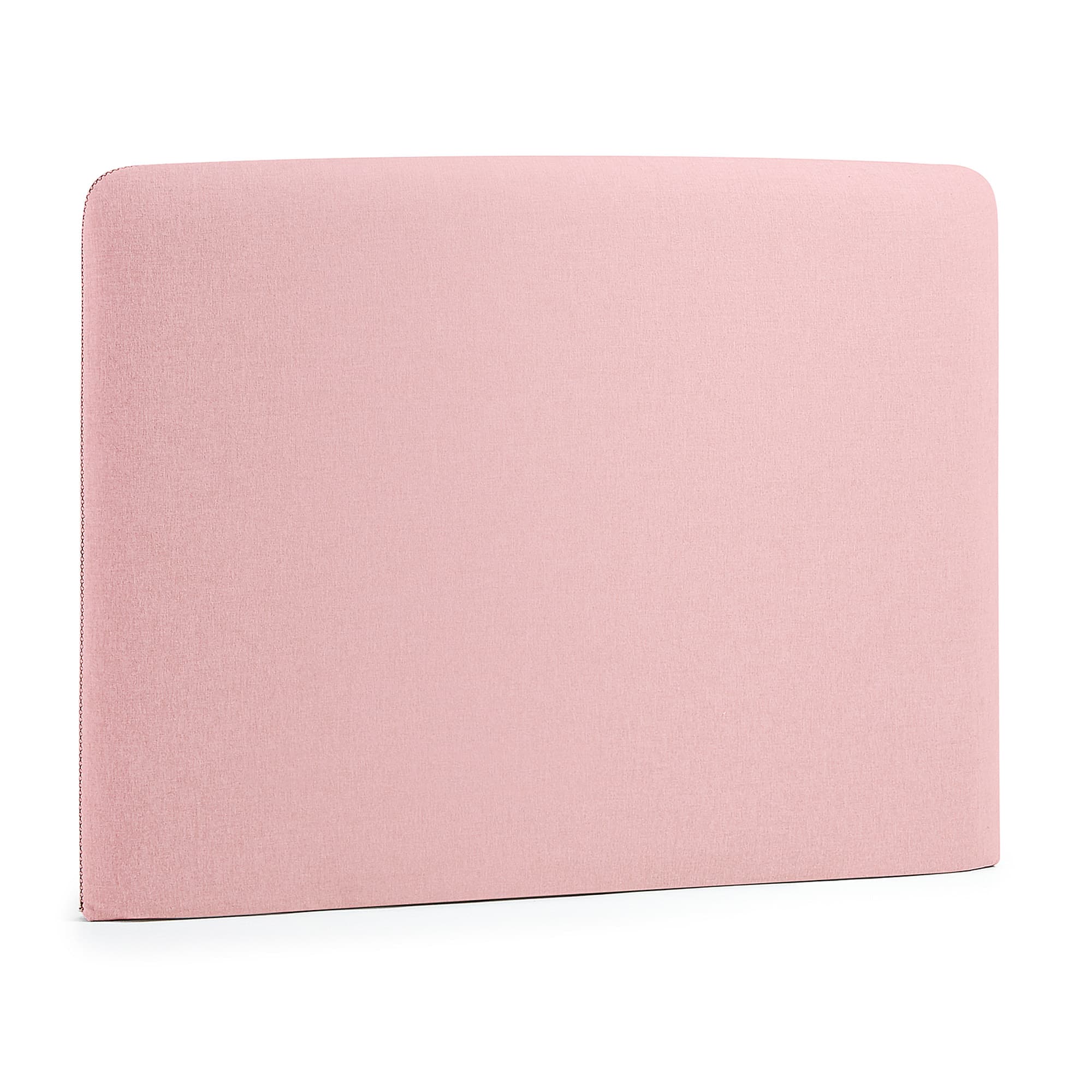 KAVE HOME Dyla sänggavel, med avtagbart överdrag - rosa tyg (för 90 cm säng)