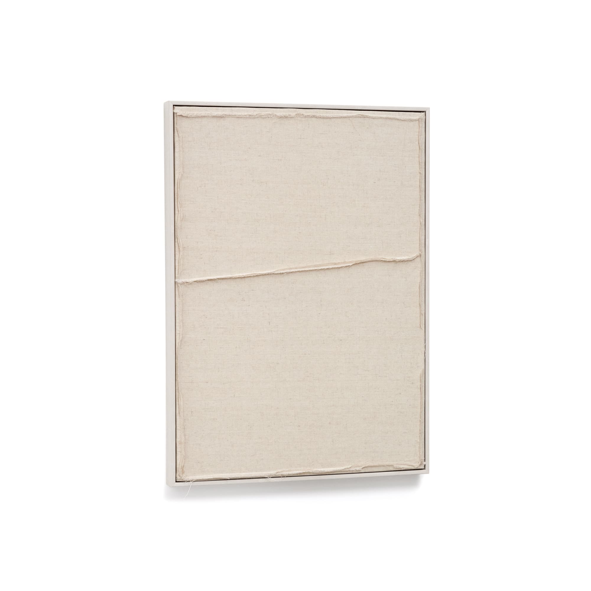 KAVE HOME Maha vit väggbonad med horisontell linje 52 x 72 cm