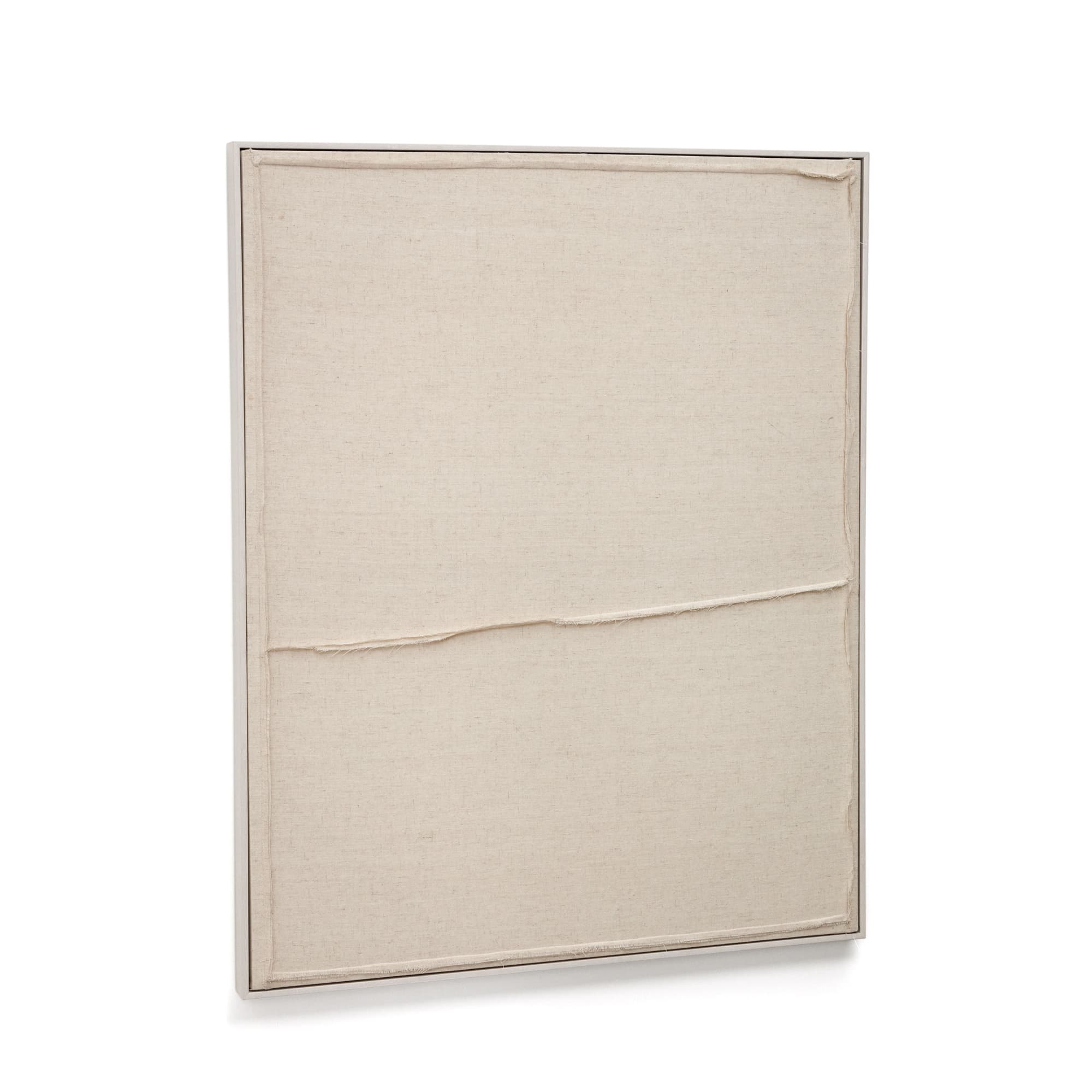 KAVE HOME Maha vit väggbonad med horisontell linje 82 x 102 cm