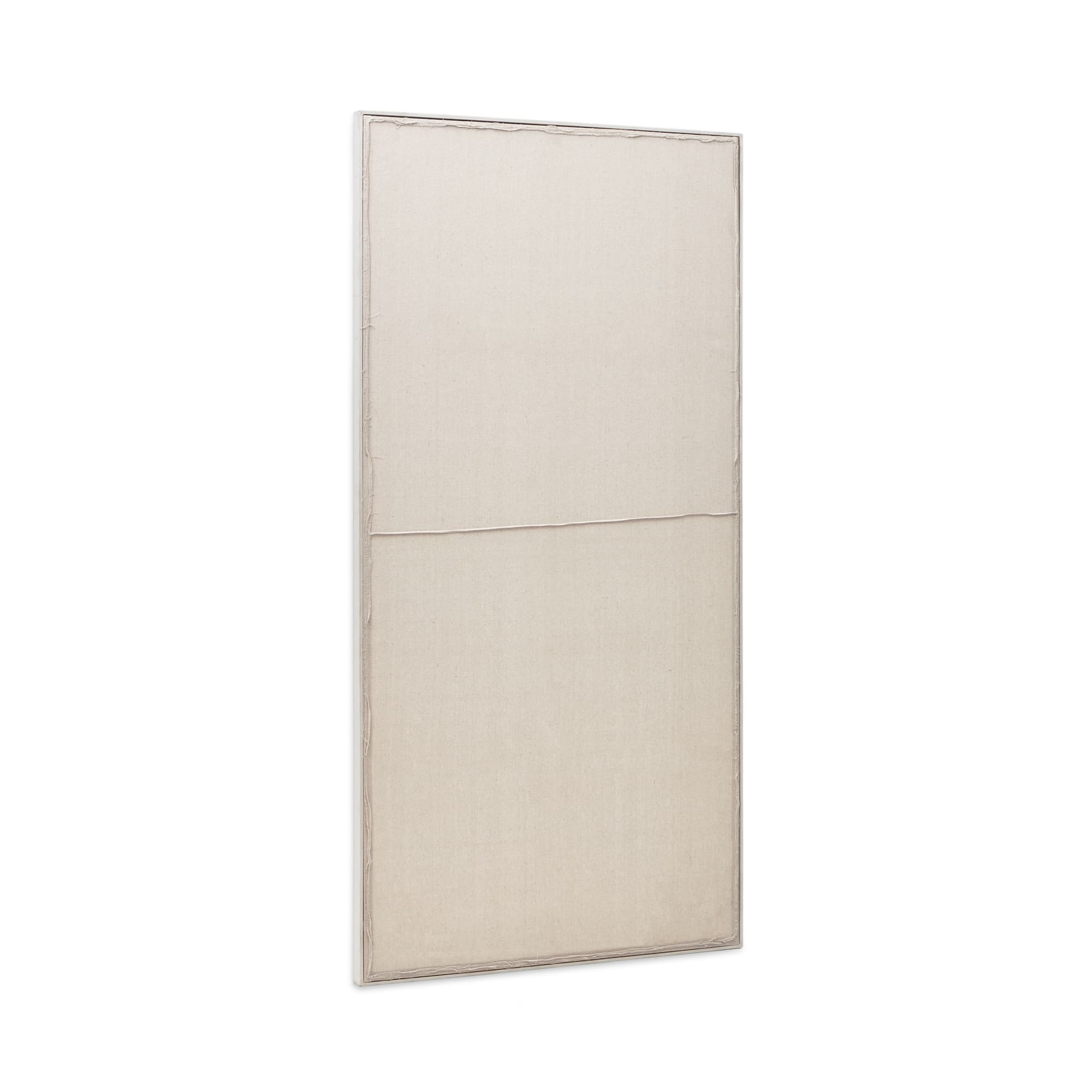 KAVE HOME Maha vit väggbonad med horisontell linje 110 x 220 cm