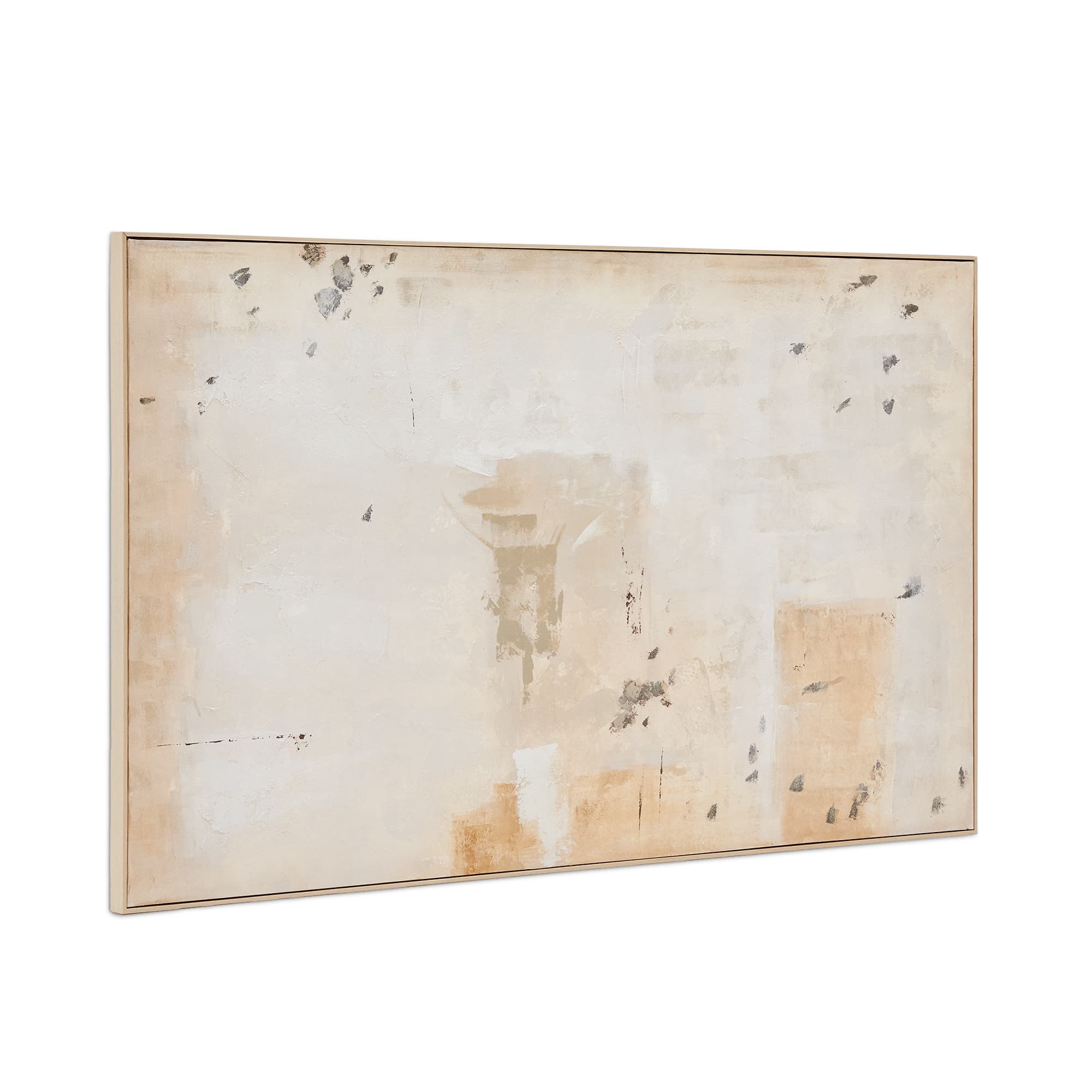 KAVE HOME Silpa abstrakt målning mörkbeige 200 x 120 cm
