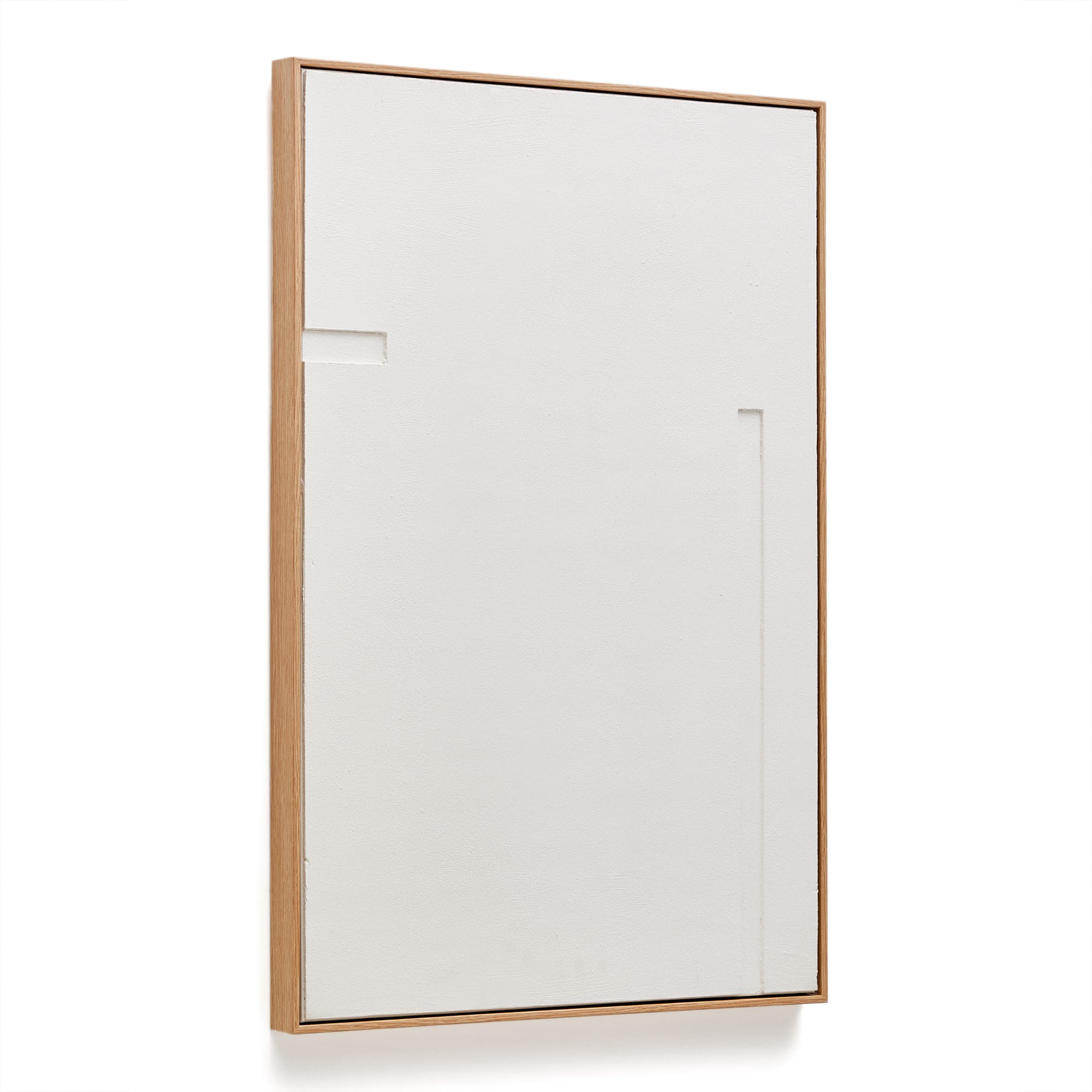 KAVE HOME Sefri-tavla med raka geometriska former i vitt 60 x 90 cm