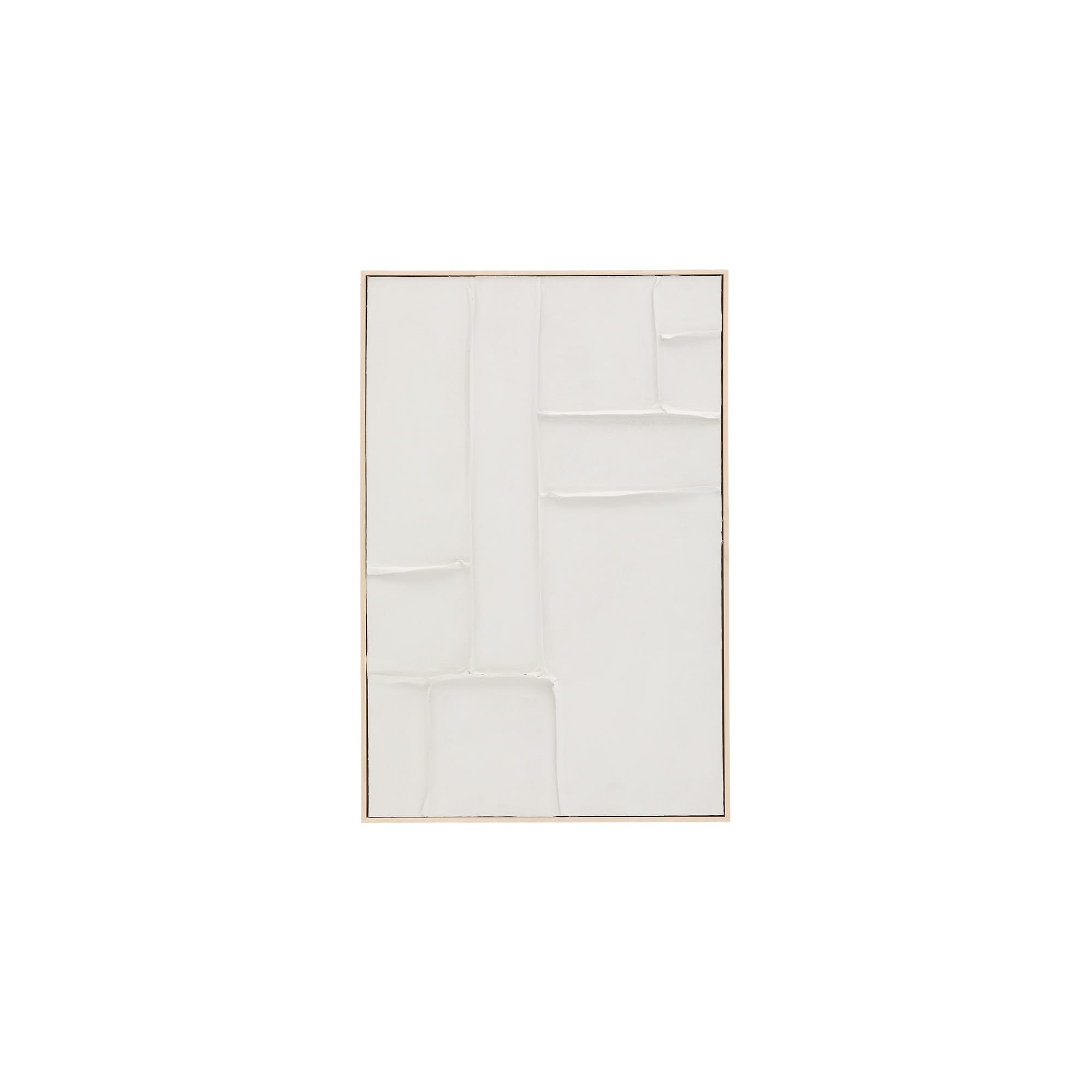 KAVE HOME Klis vit linnetavla med geometriska former, 60 x 90 cm