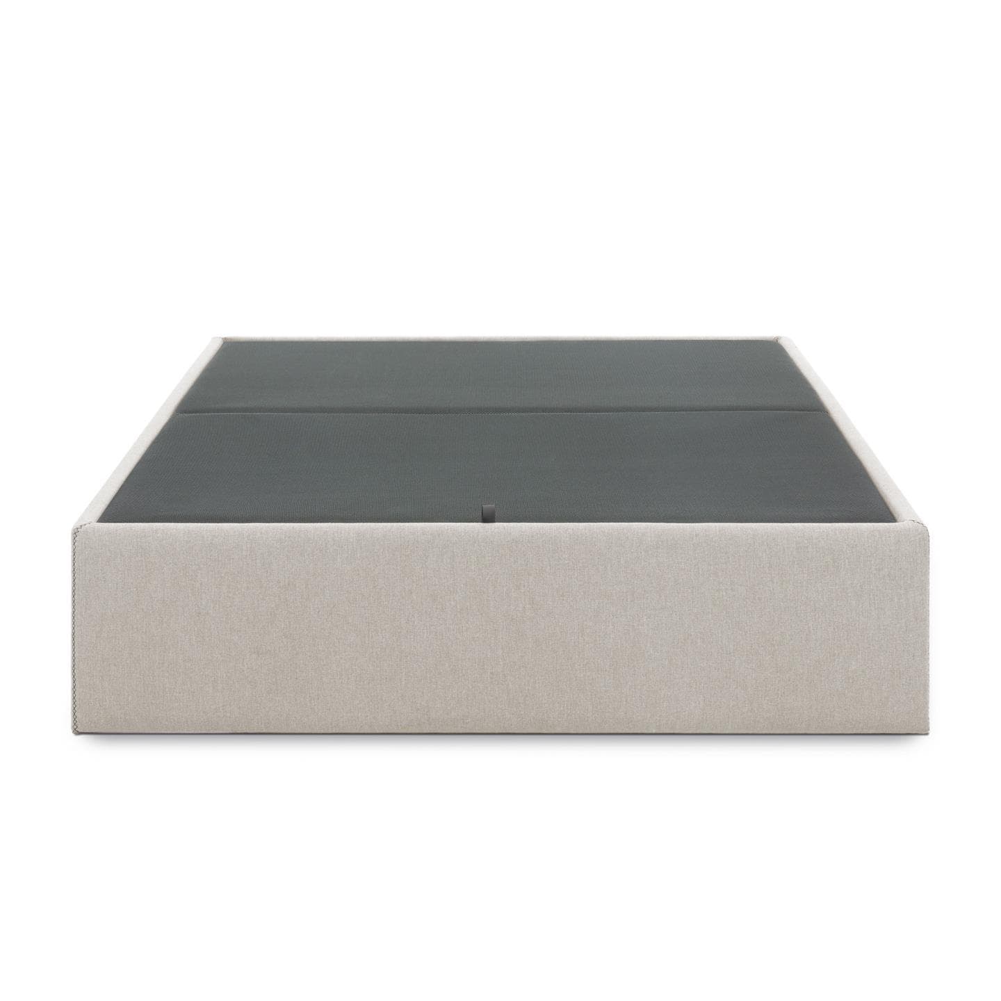 KAVE HOME Matters hopfällbar soffa, med förvaring - beige tyg (för en 160x200 cm madrass)