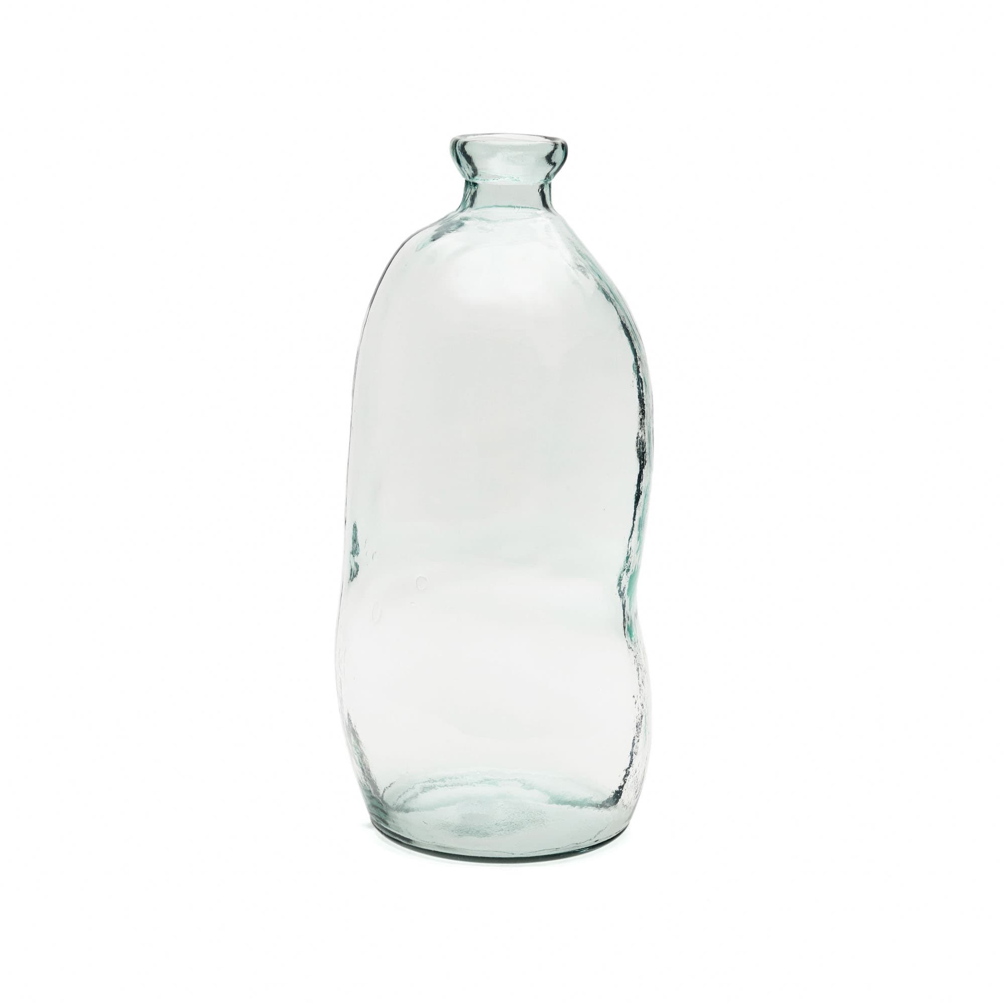 KAVE HOME Brenna vas i 100 % återvunnet transparent glas, 73 cm