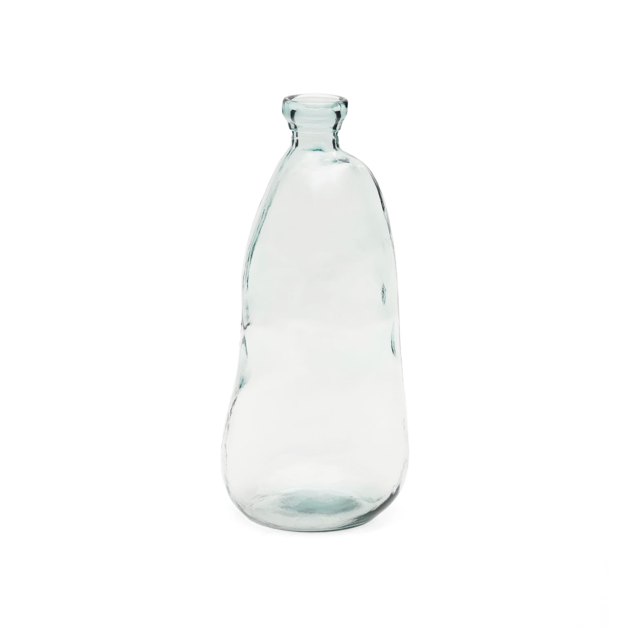 KAVE HOME Brenna vas i 100 % återvunnet transparent glas, 51 cm