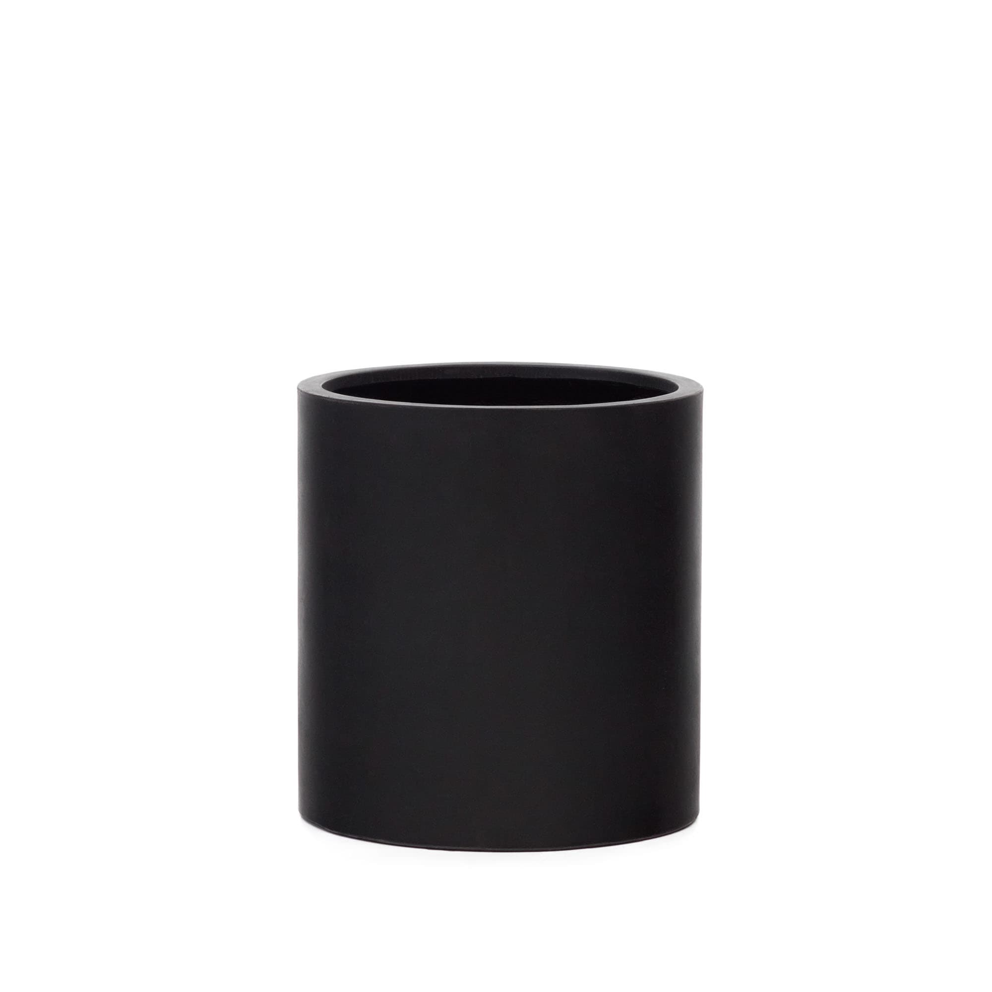 KAVE HOME Aiguablava kruka i svart cement, Ø52 cm