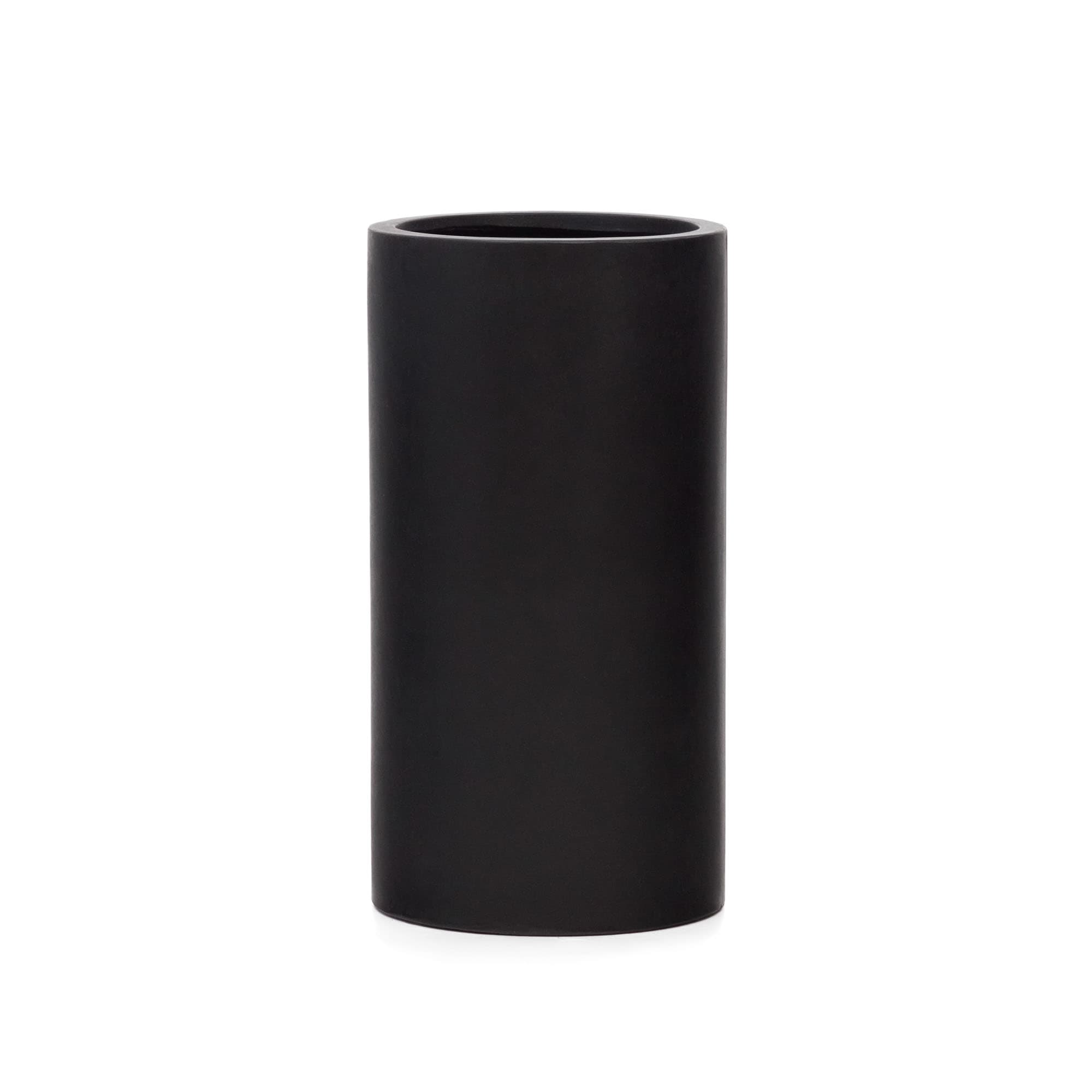 KAVE HOME Aiguablava kruka i svart cement, Ø42 cm