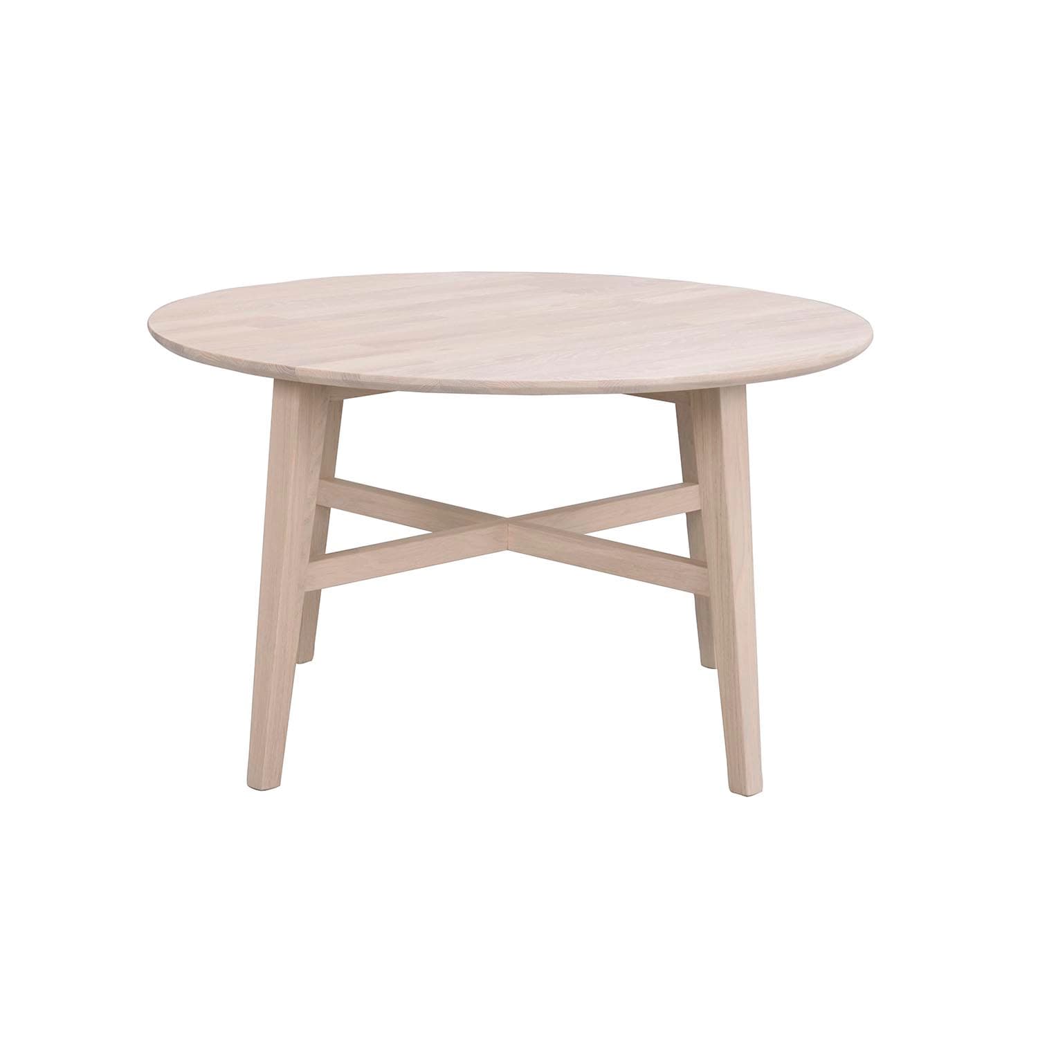 ROWICO Runt Filippa Soffbord - Vitpigmenterad Ek (Ø 90 cm)