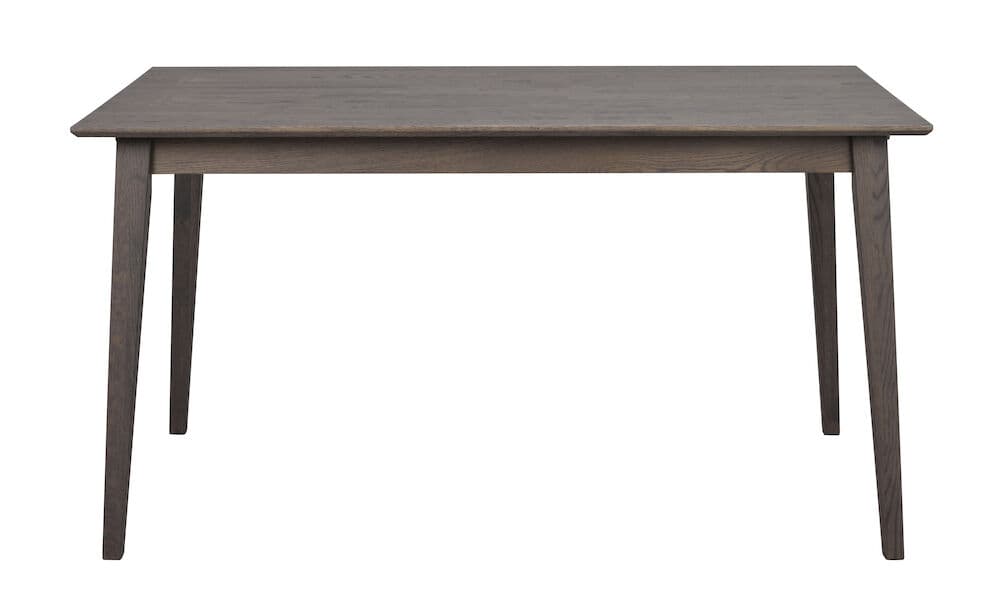 ROWICO Filippa matbord, med utdrag - mörkbrun ek (140x90)