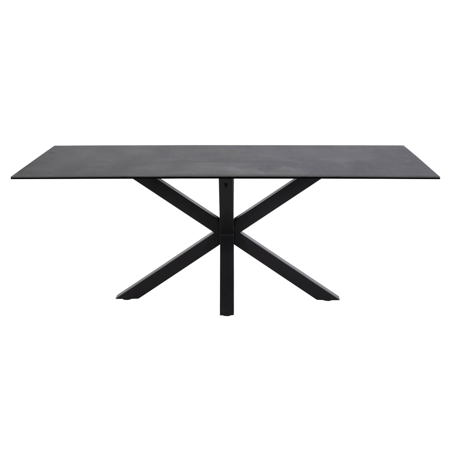 ACT NORDIC Heaven Matbord - Svart Glas / Keramik och Svart Metall (160 x 90 cm)