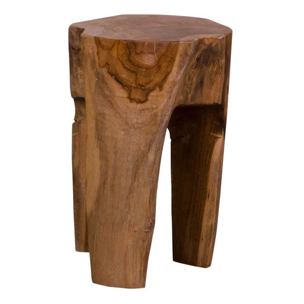 HOUSE NORDIC Rose Teak pall - teak, med 3 ben (ø 26)