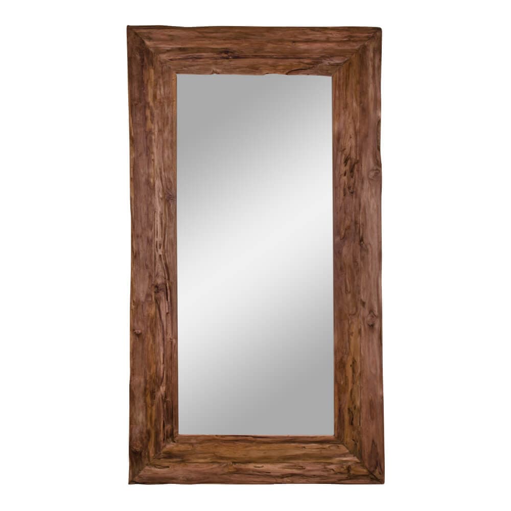 HOUSE NORDIC Granada Antik Spegel - Spegelglas och Återvunnen Teak (190 x 101 cm)