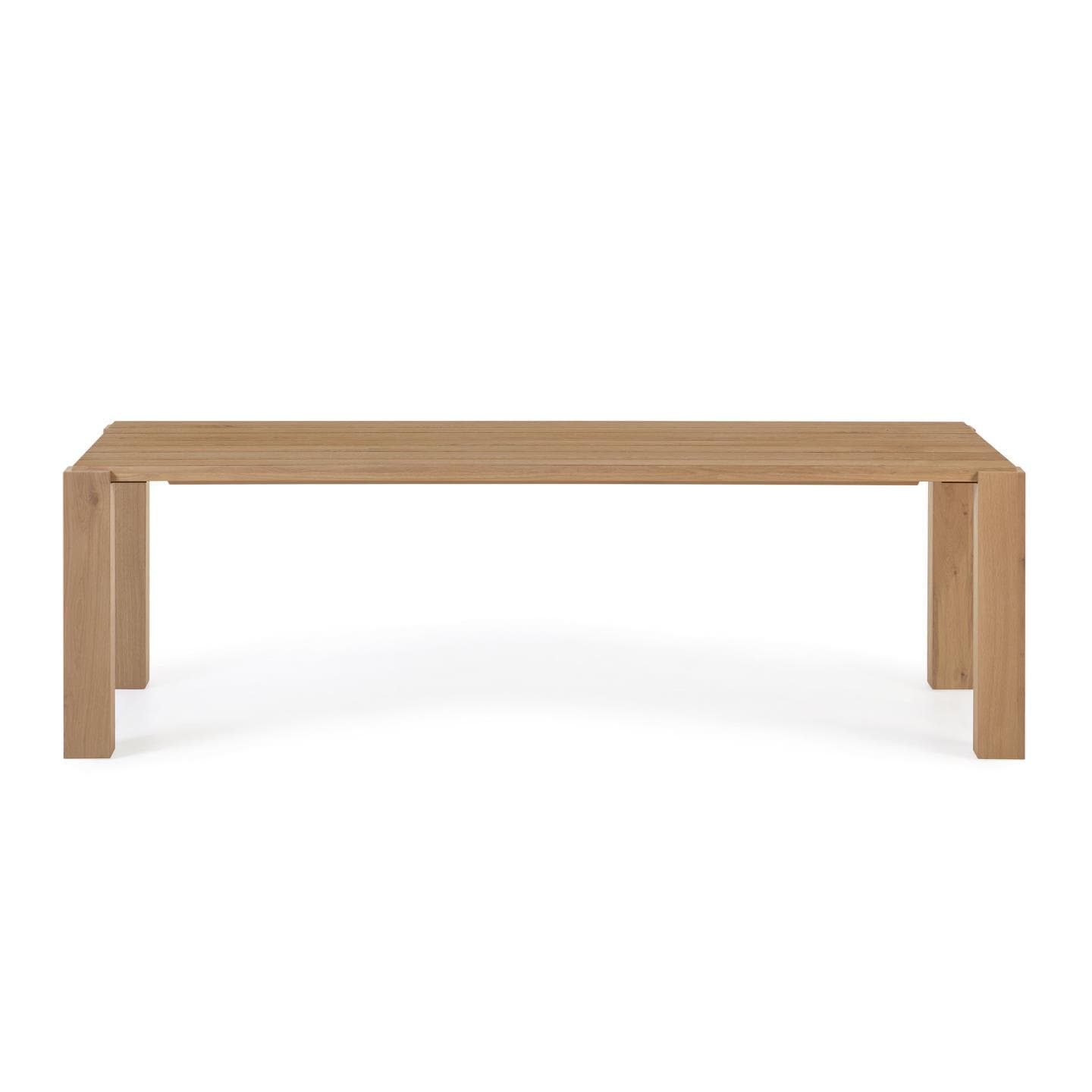 KAVE HOME Deyanira matbord, rektangulärt - naturlig ekfanér och ekträ (220x110)