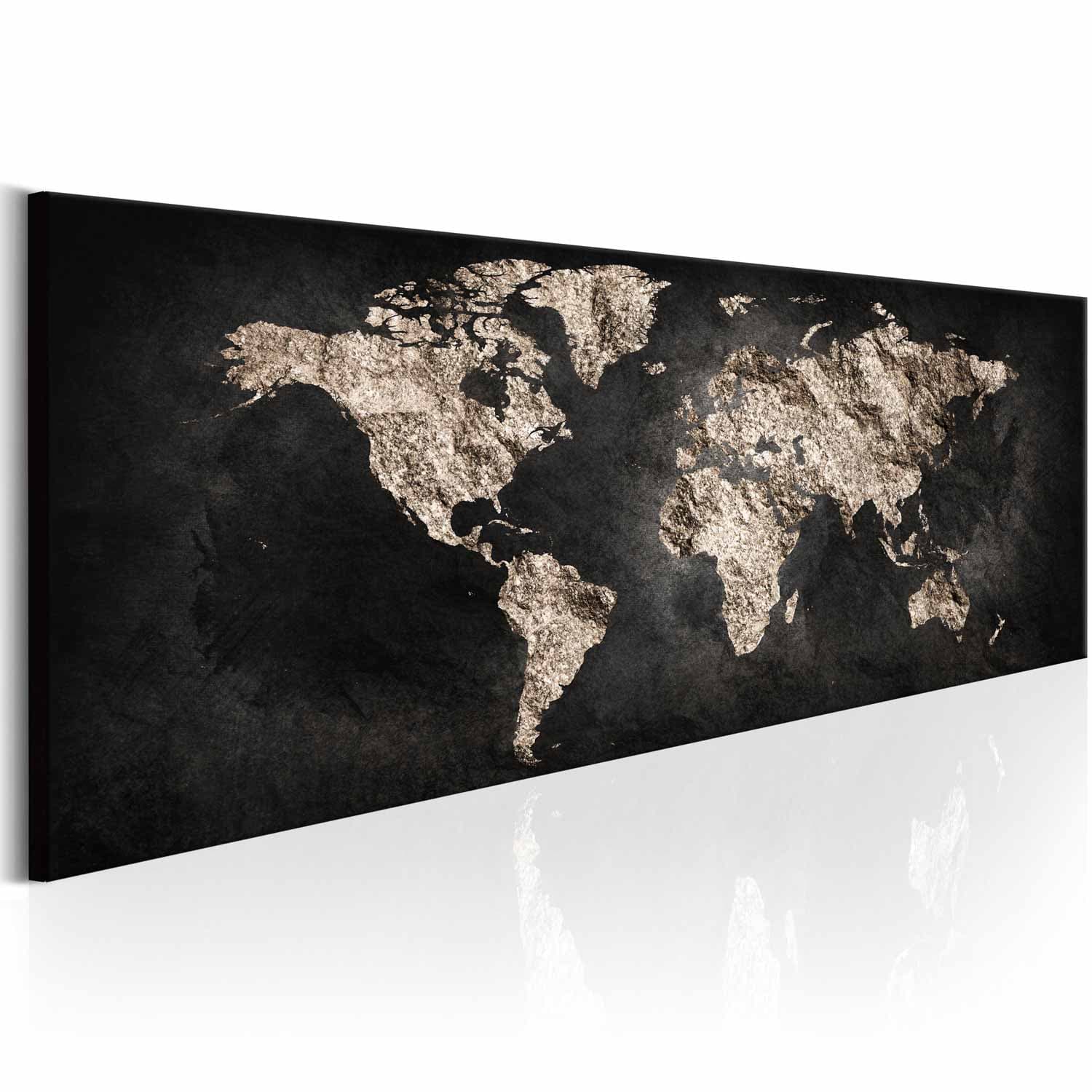 ARTGEIST World Full of Secrets bild - brunt/svart tryck, 3 storlekar 135x45