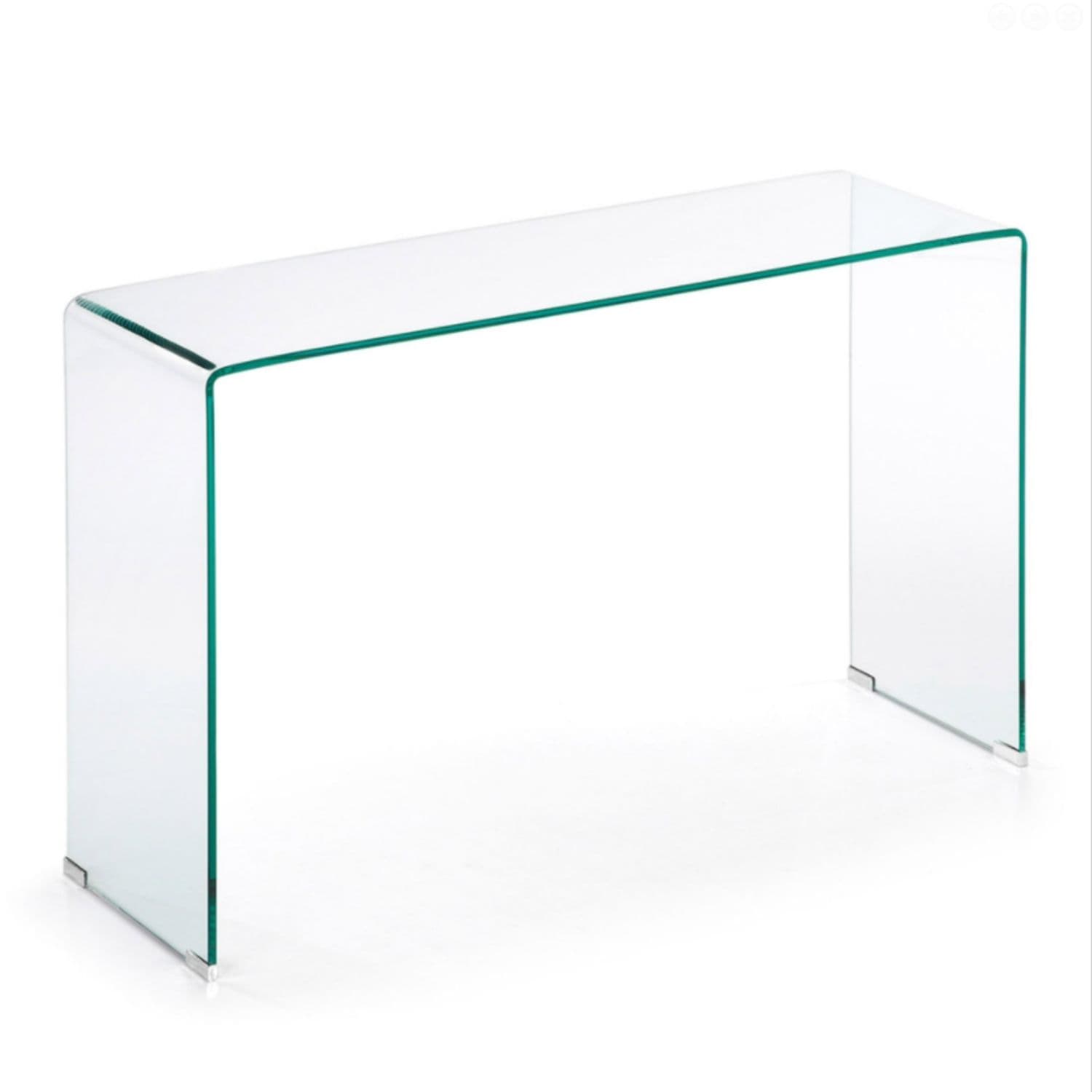 KAVE HOME Burano Konsollbord, Rektangulärt - Klarglas (125 x 40 cm)