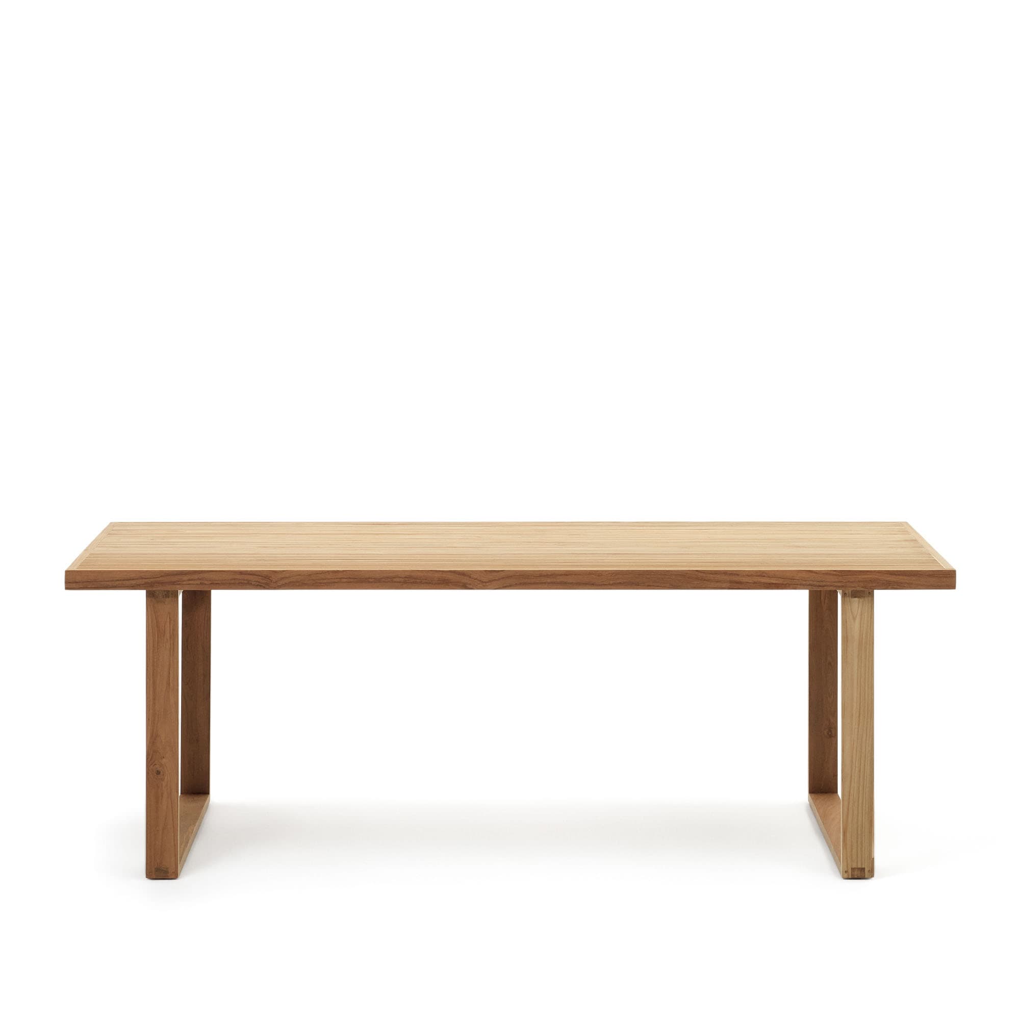 KAVE HOME Canadell trädgårdsbord, rektangulärt - naturligt återvunnet teak (220x100)