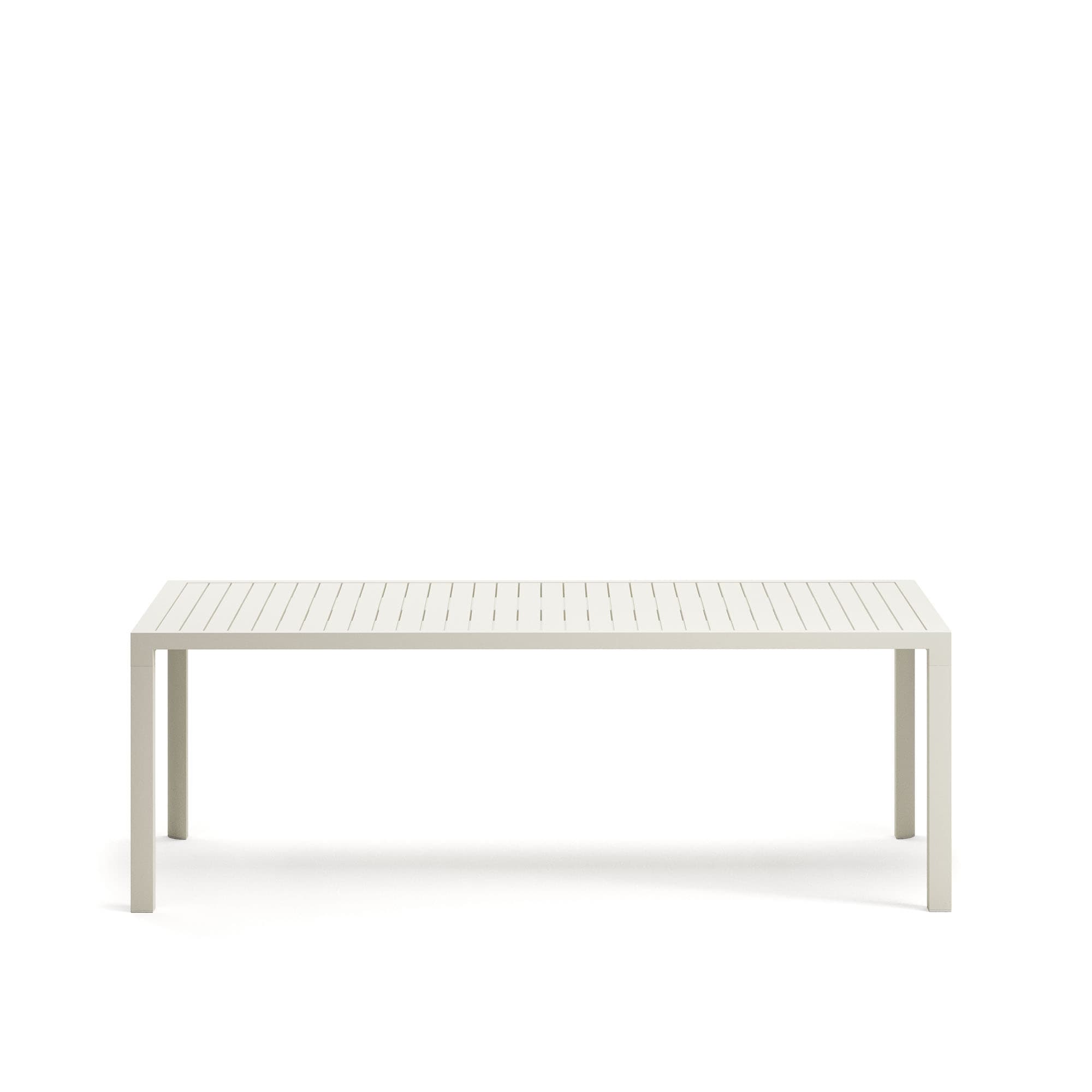 KAVE HOME Culip trädgårdsbord, rektangulärt - vit aluminium (220x100)