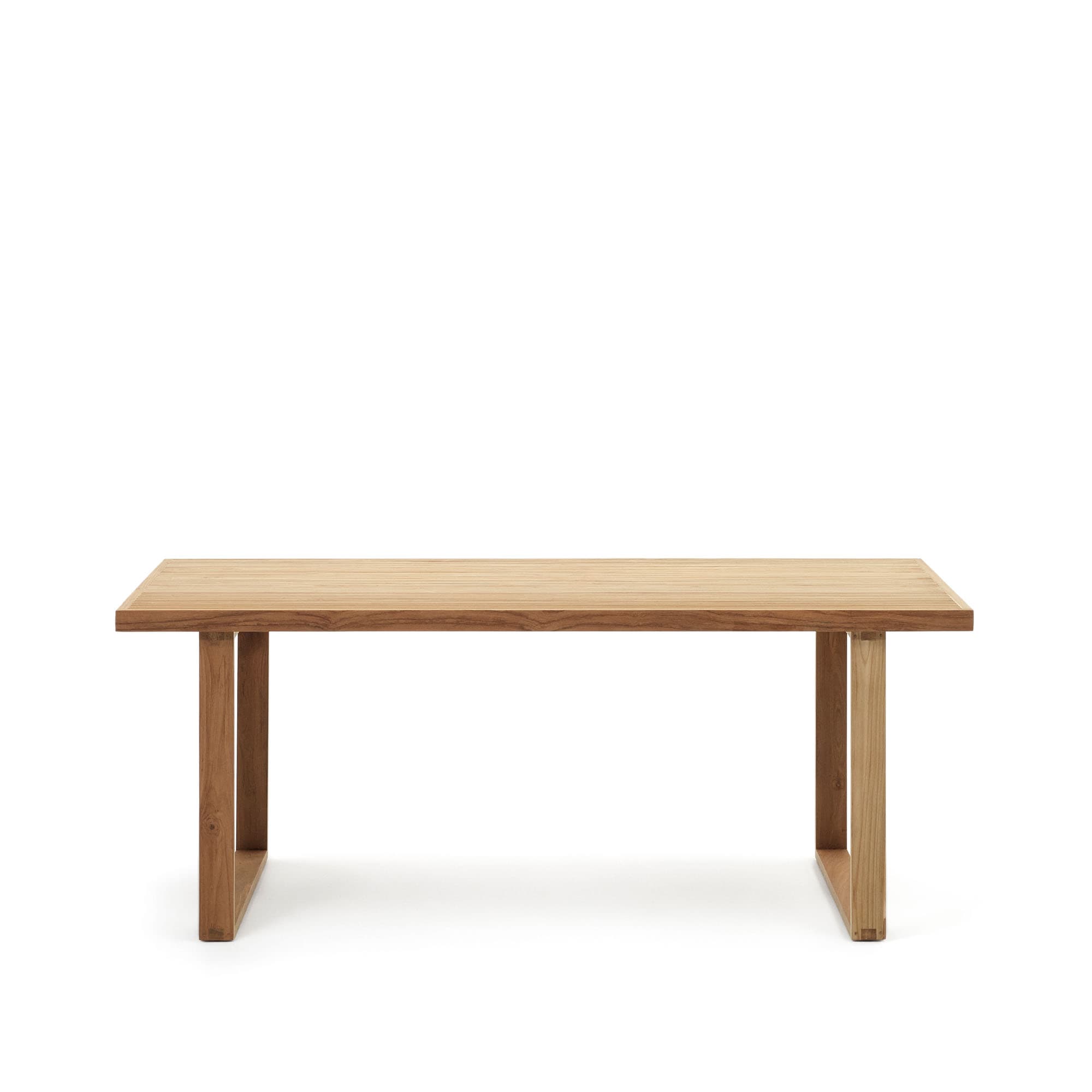 KAVE HOME Canadell trädgårdsbord, rektangulärt - naturligt återvunnet teak (180x90)