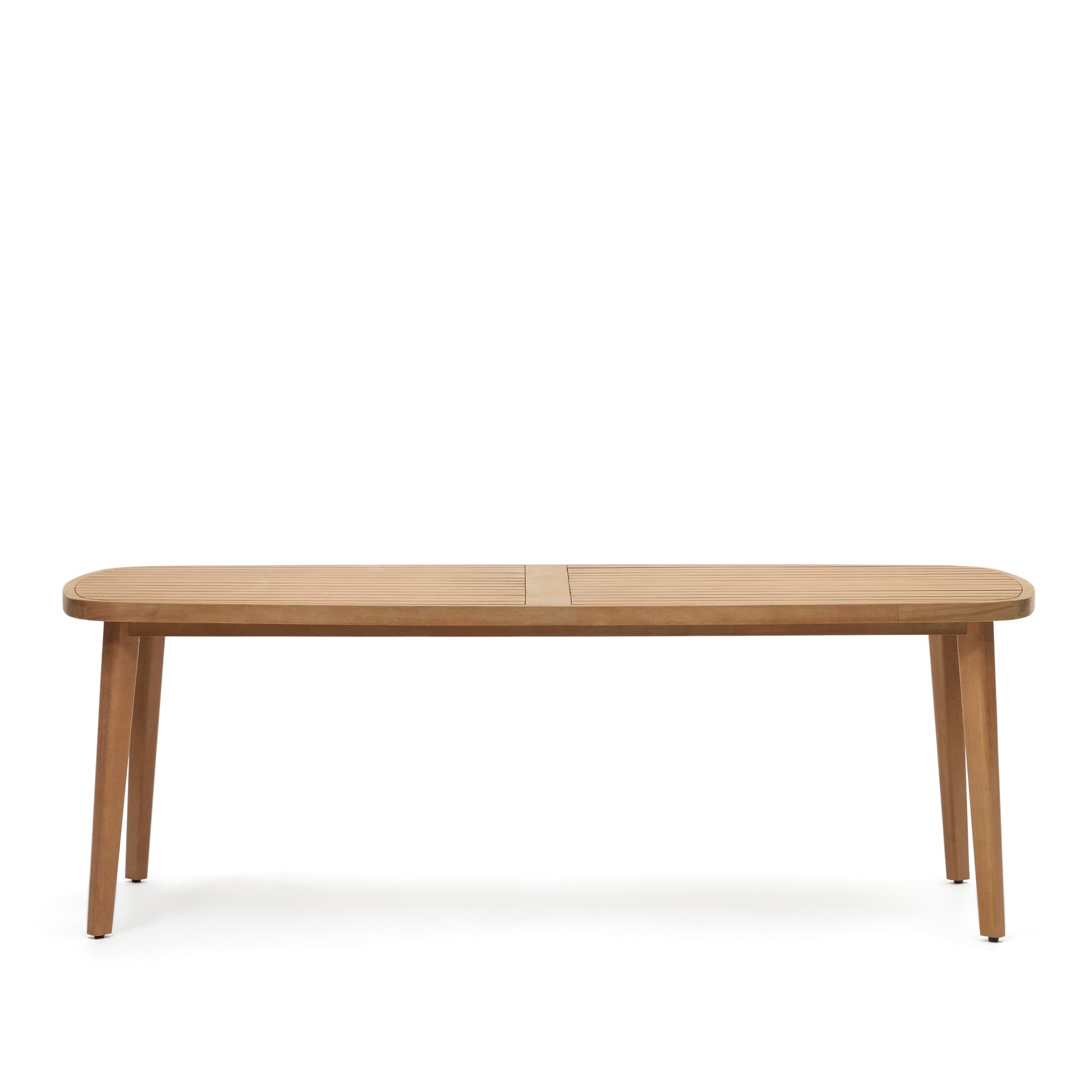 KAVE HOME Messet trädgårdsbord, rektangulärt - naturligt eukalyptusträ (220x100)