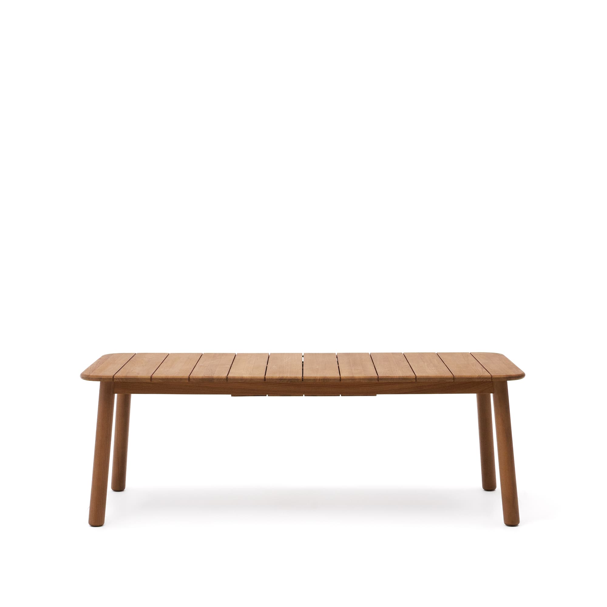 KAVE HOME Turqueta utdragbart bord i massivt teak, 220 (294) x 100 cm, FSC 100%.