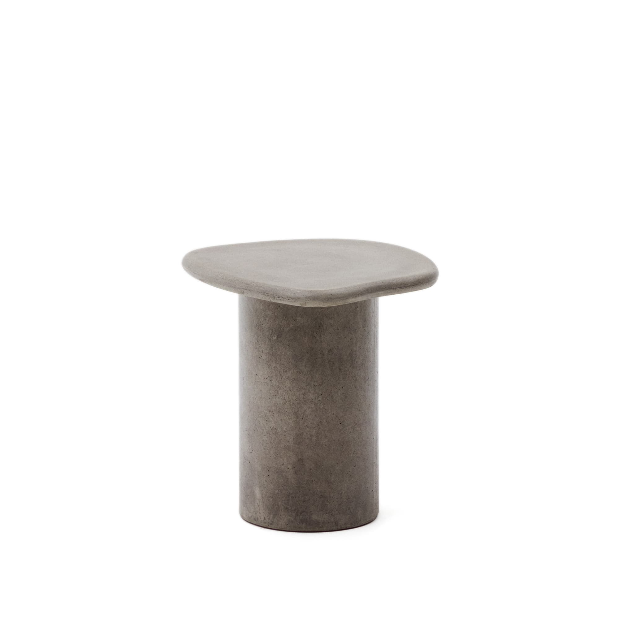 KAVE HOME Macarella utomhus lounge sidobord, ekologisk - grå cement (48x47)