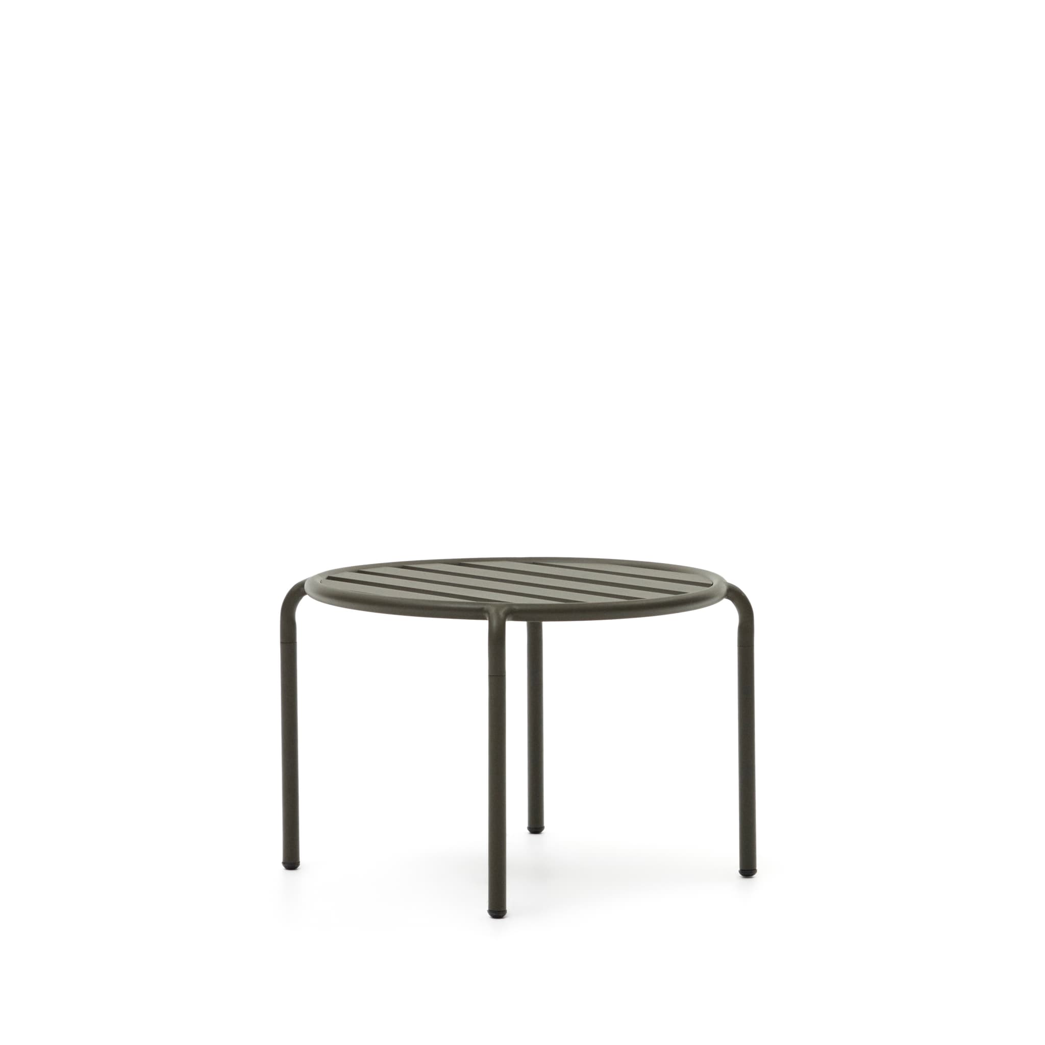 KAVE HOME Joncols trädgårdsbord, runt - grön aluminium (Ø68)
