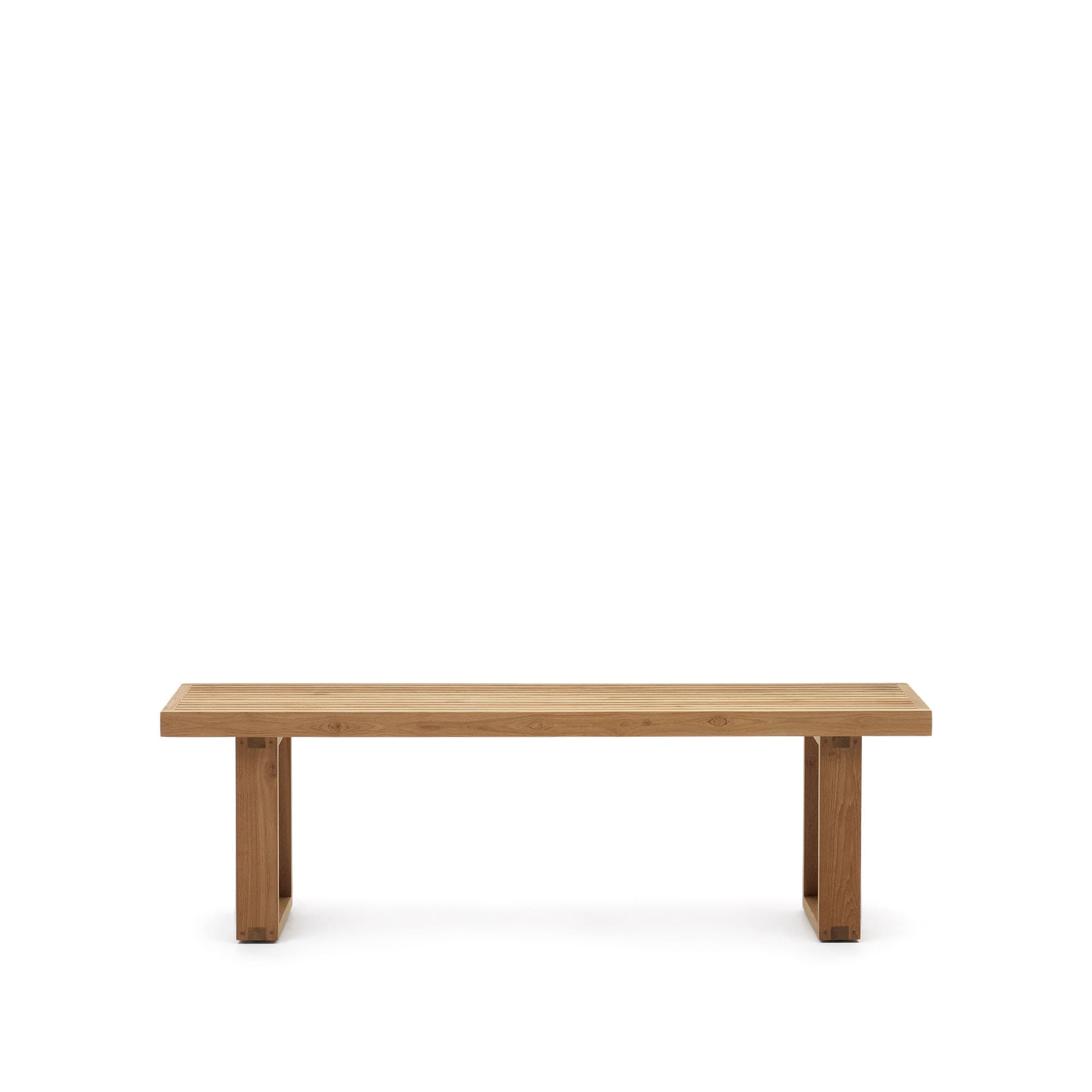 KAVE HOME Canadell trädgårdsbänk, rektangulärt - naturligt återvunnet teak (170x35)