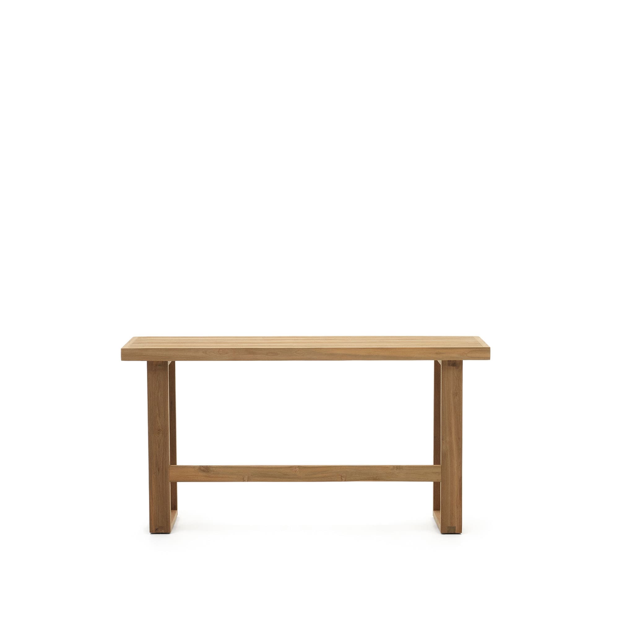 KAVE HOME Canadell utomhusbänk, rektangulär - naturligt återvunnet teak (130x35)