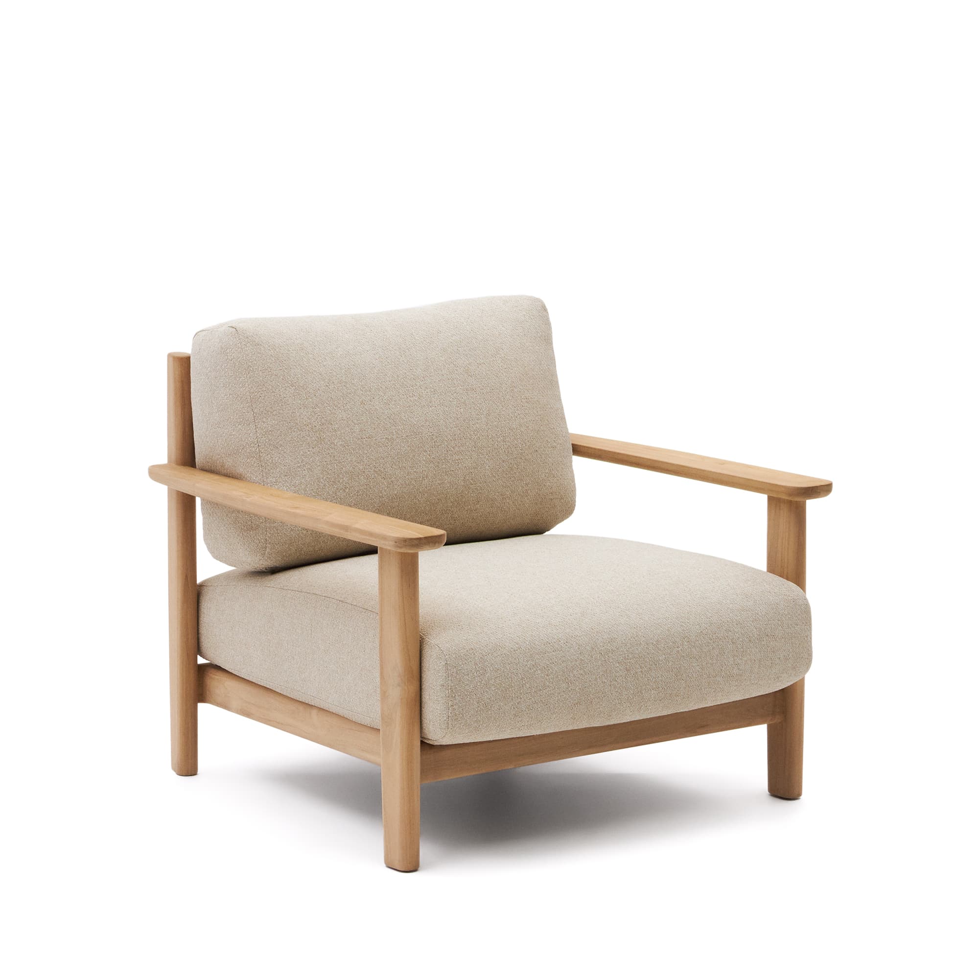 KAVE HOME Tirant fåtölj av massiv teak FSC 100%.