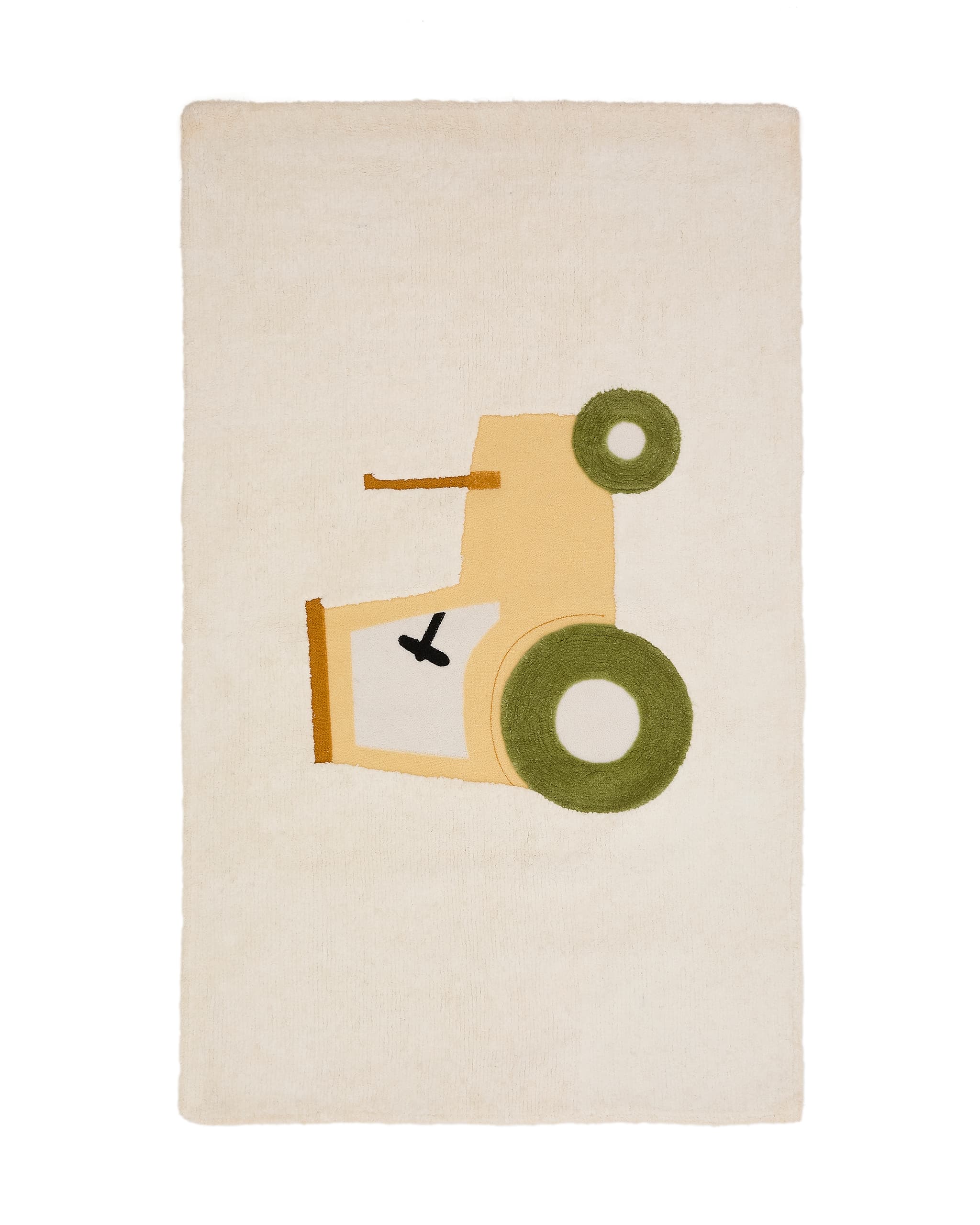 KAVE HOME Pecky beige, 100 % bomullsmatta med traktorfunktion, 90 x 150 cm
