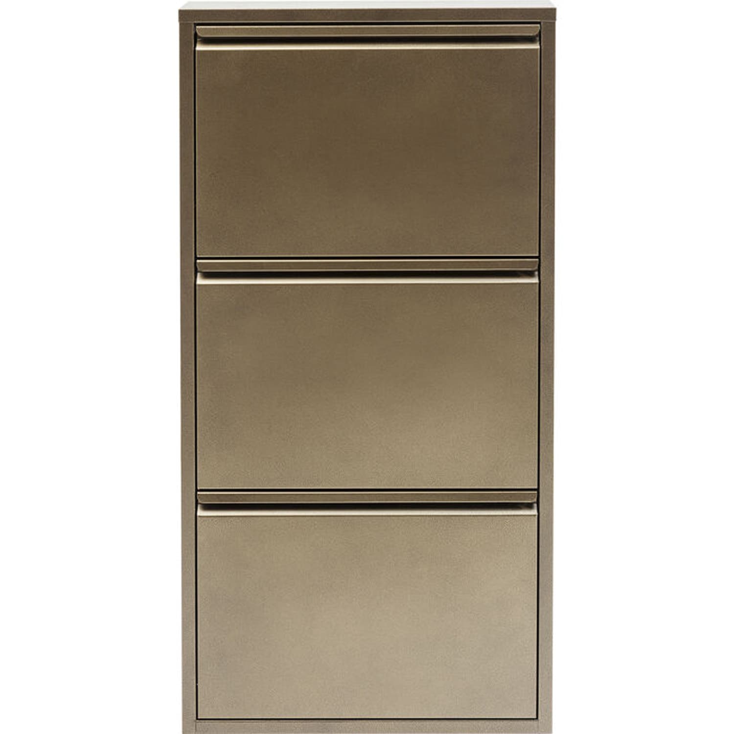 KARE DESIGN Caruso 3 Bronze Skoskåp, med 3 fack - brons stål
