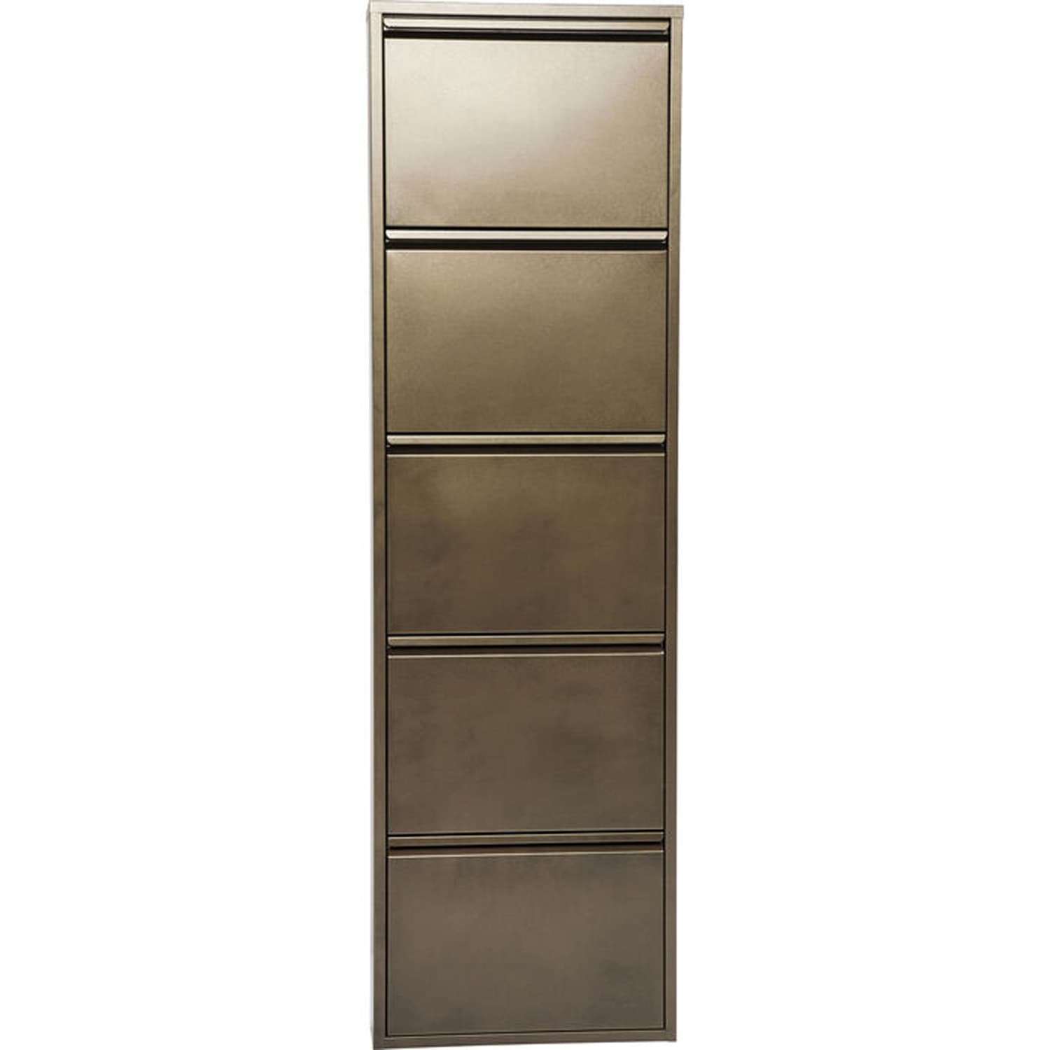 KARE DESIGN Caruso 5 Bronze skoskåp, med 5 fack - brons stål