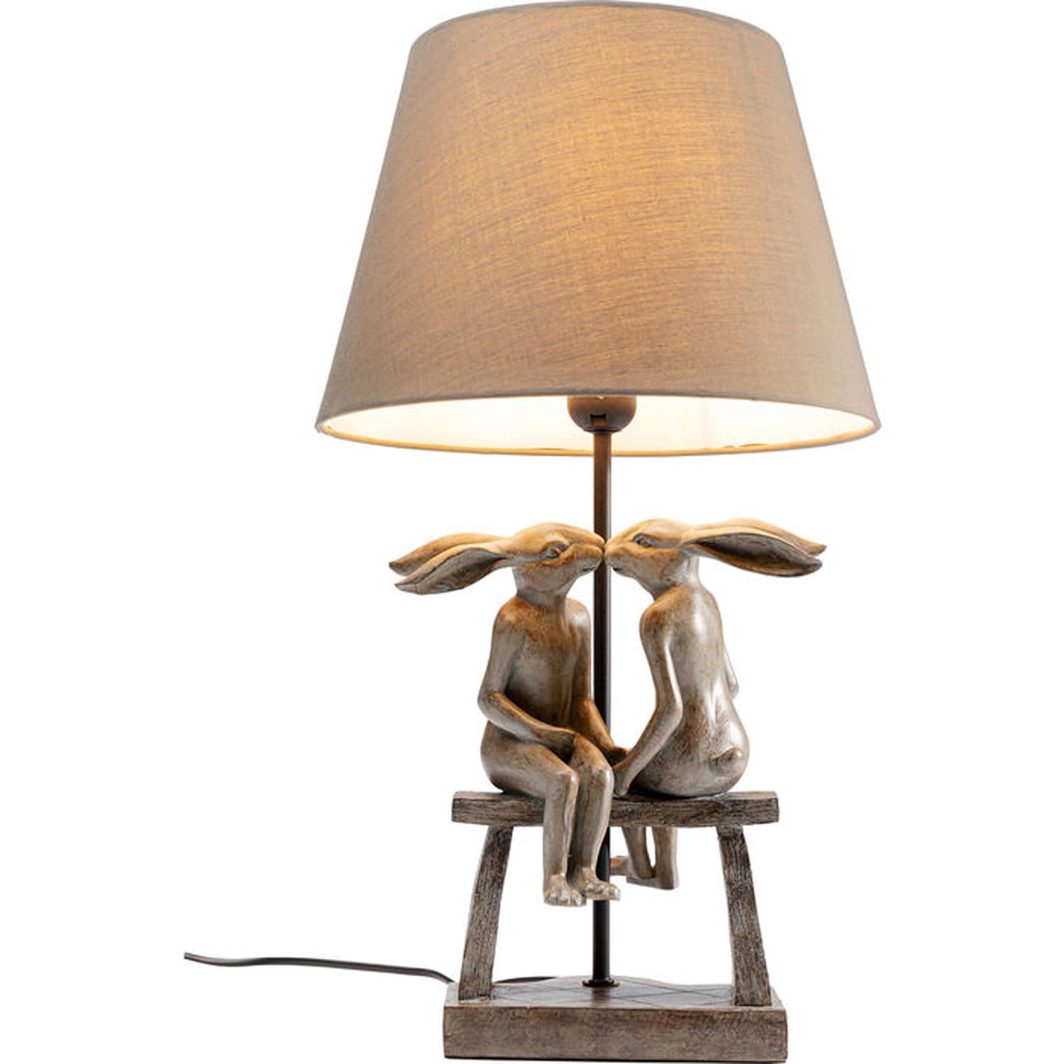 KARE DESIGN Animal Bunny Love bordslampa - polyresin, PVC och stål